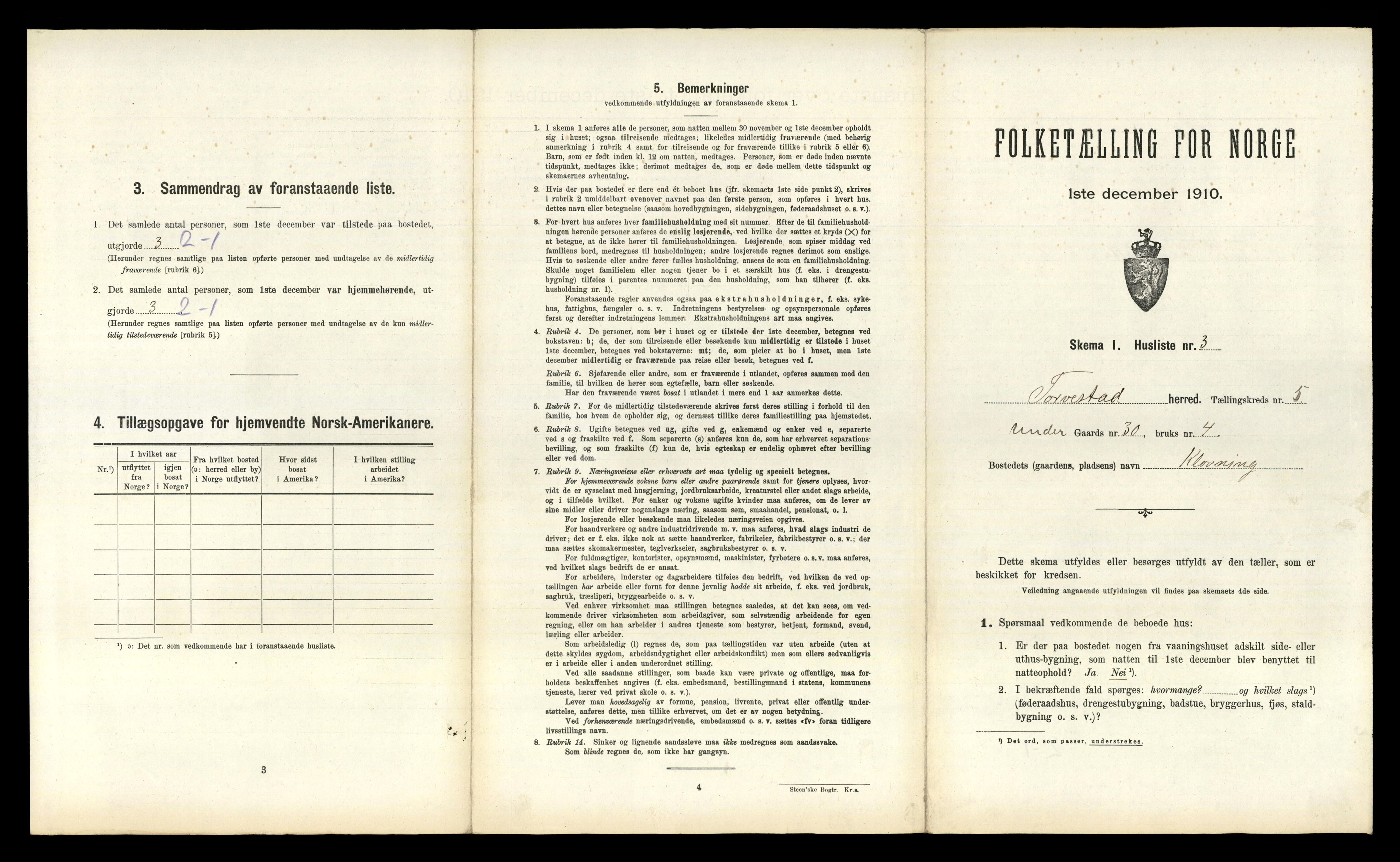 RA, 1910 census for Torvastad, 1910, p. 725