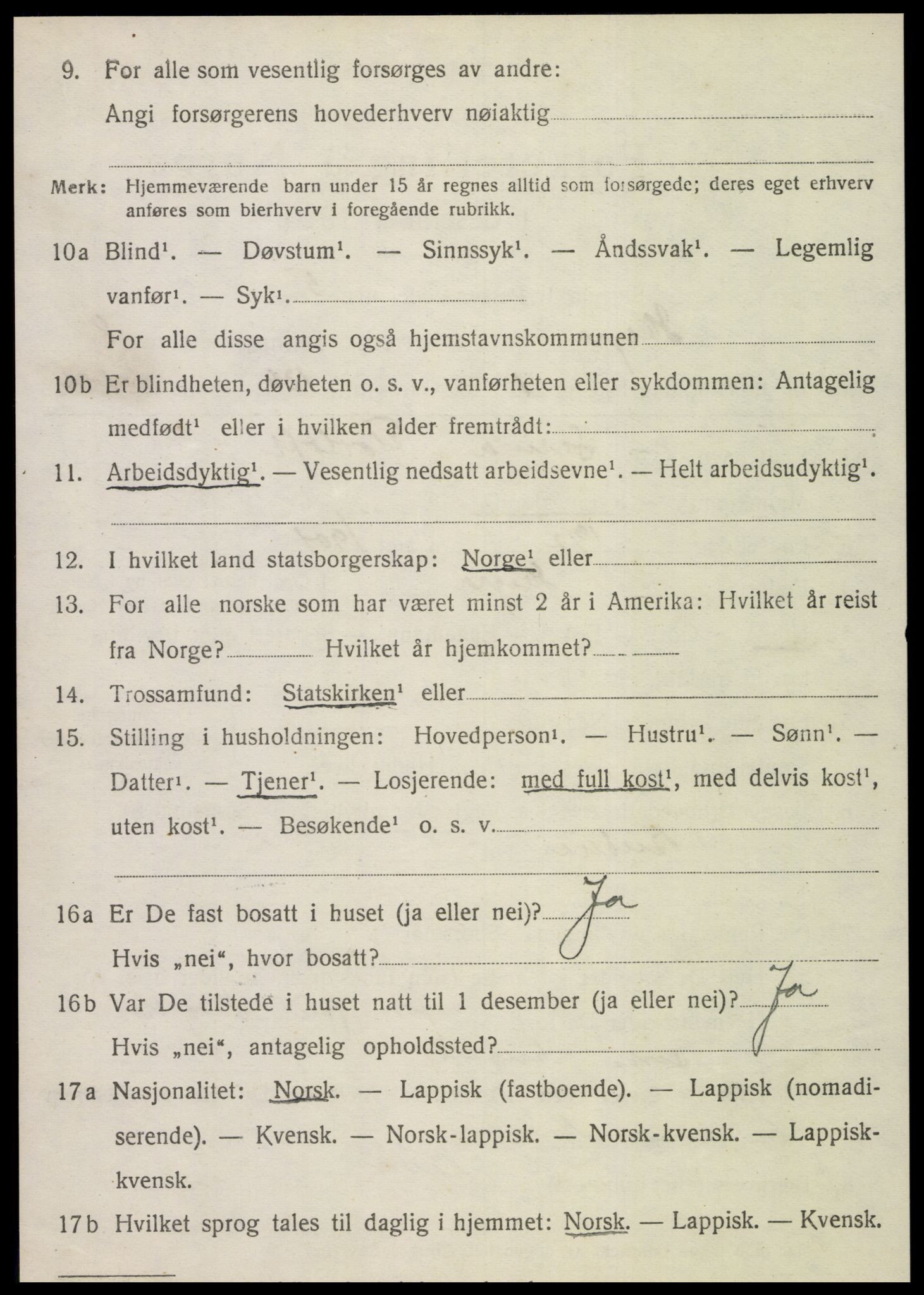 SAT, 1920 census for Hegra, 1920, p. 5593