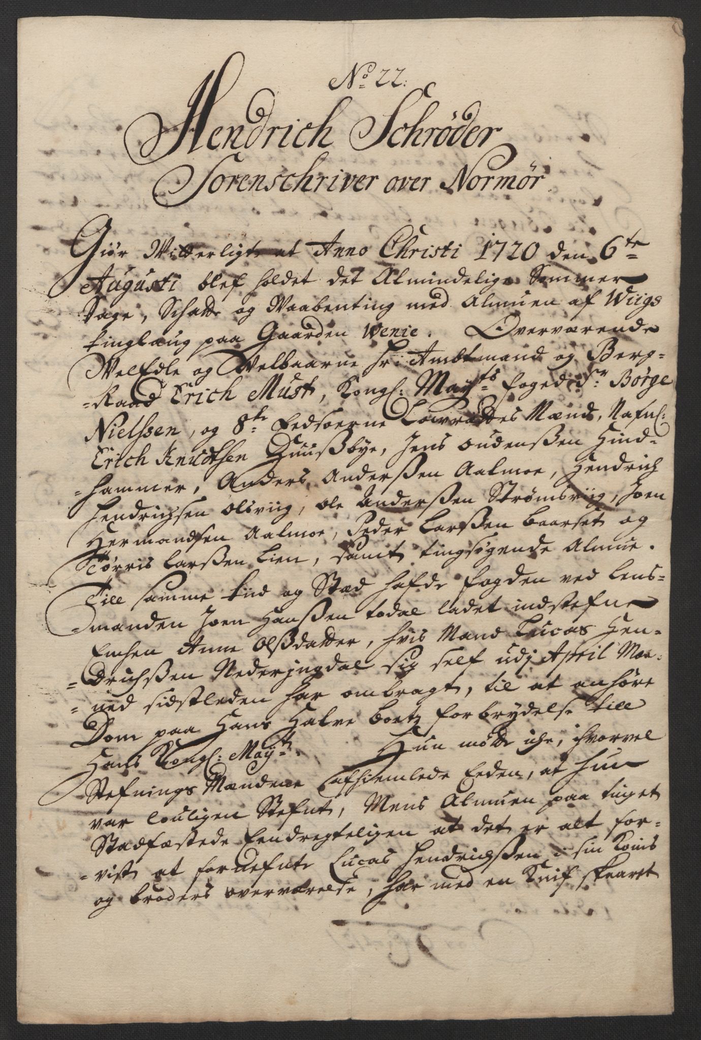 Rentekammeret inntil 1814, Reviderte regnskaper, Fogderegnskap, RA/EA-4092/R56/L3753: Fogderegnskap Nordmøre, 1720, p. 411
