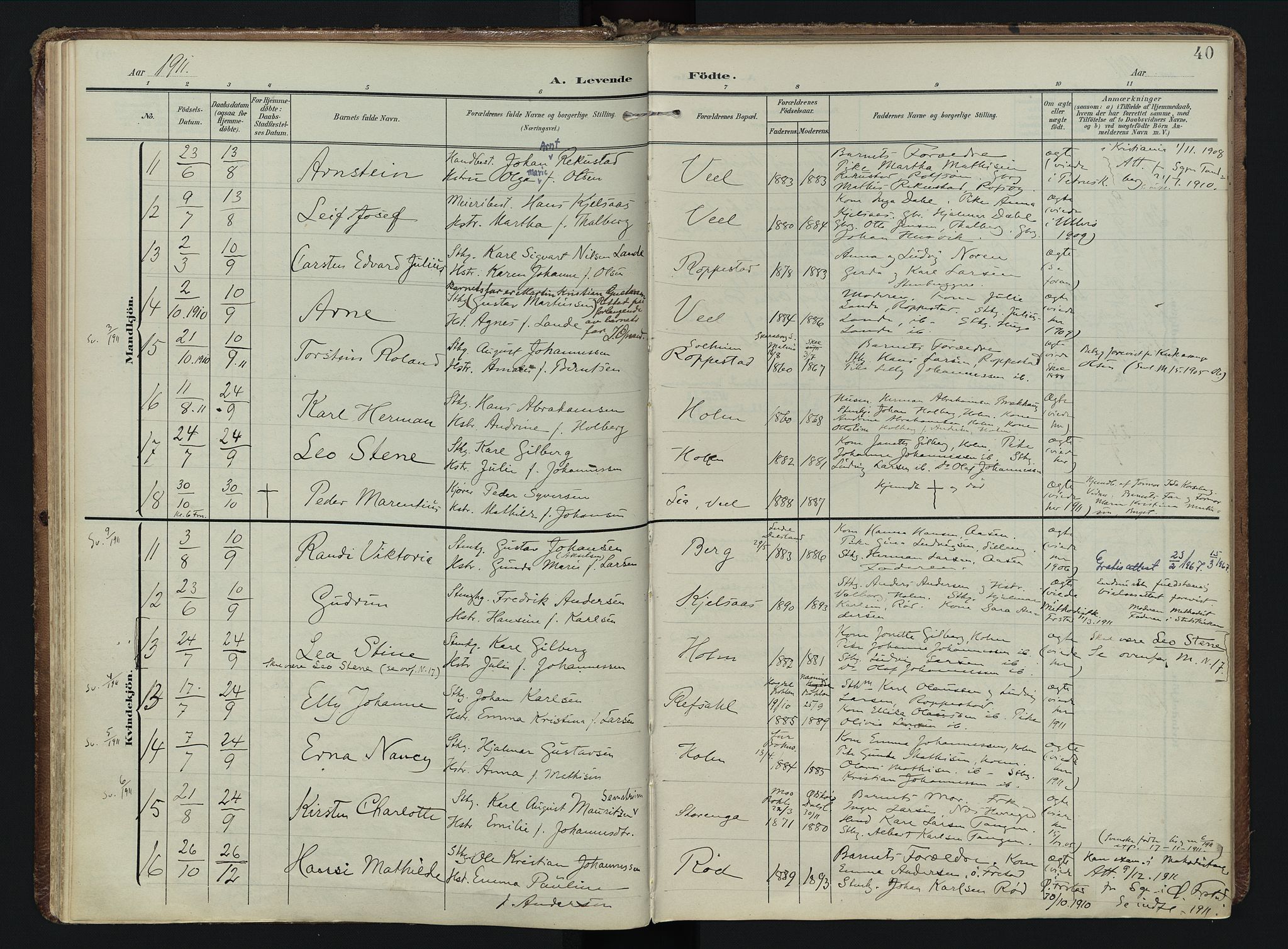 Borge prestekontor Kirkebøker, AV/SAO-A-10903/F/Fb/L0004: Parish register (official) no. II 4, 1902-1914, p. 40