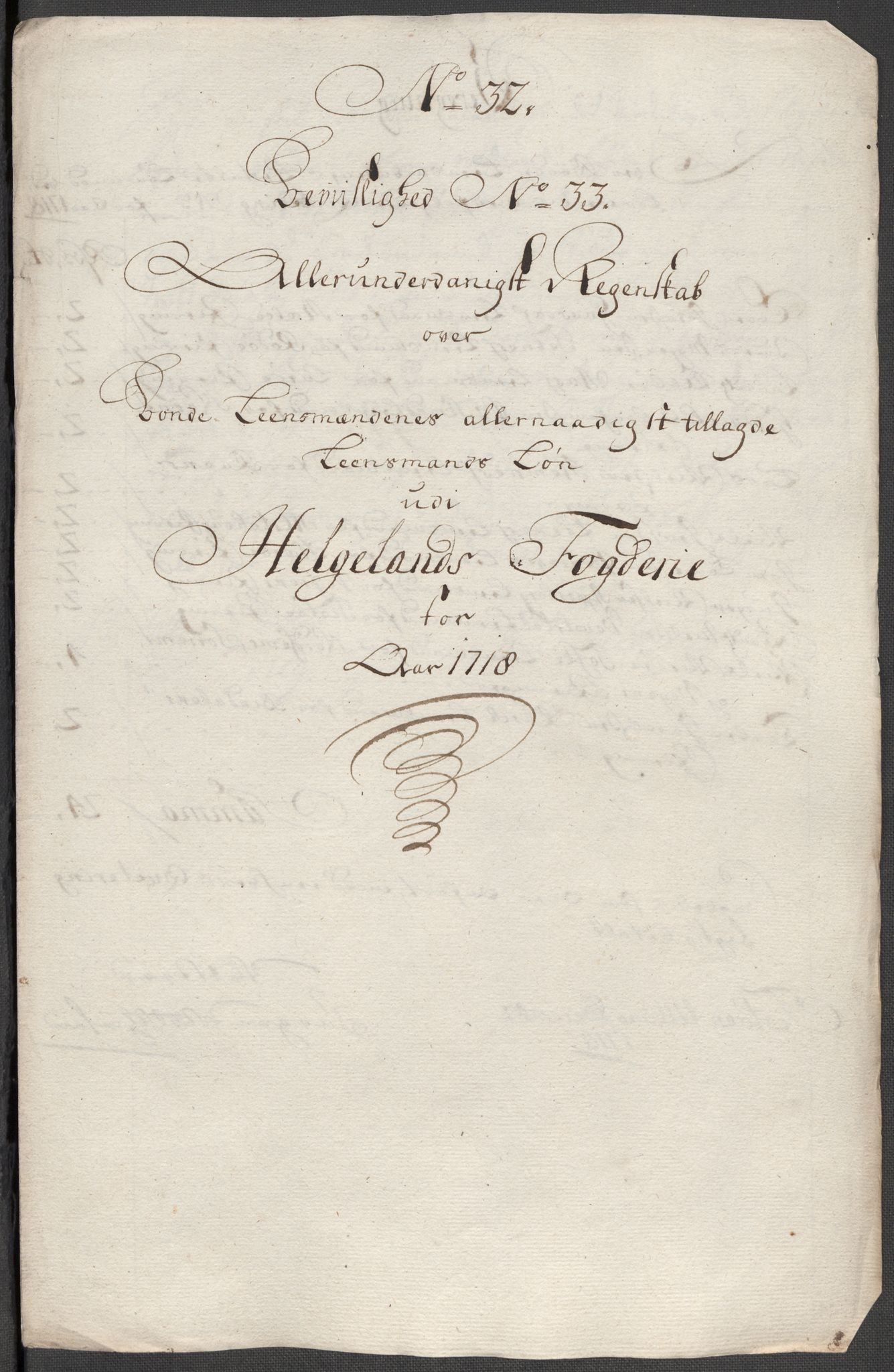 Rentekammeret inntil 1814, Reviderte regnskaper, Fogderegnskap, RA/EA-4092/R65/L4516: Fogderegnskap Helgeland, 1718, p. 246