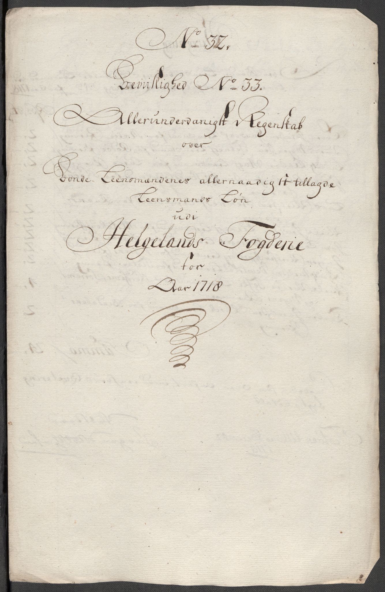 Rentekammeret inntil 1814, Reviderte regnskaper, Fogderegnskap, AV/RA-EA-4092/R65/L4516: Fogderegnskap Helgeland, 1718, p. 246