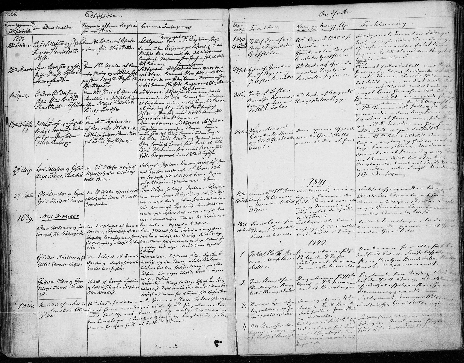 Ål kirkebøker, SAKO/A-249/F/Fa/L0005: Parish register (official) no. I 5, 1825-1848, p. 336