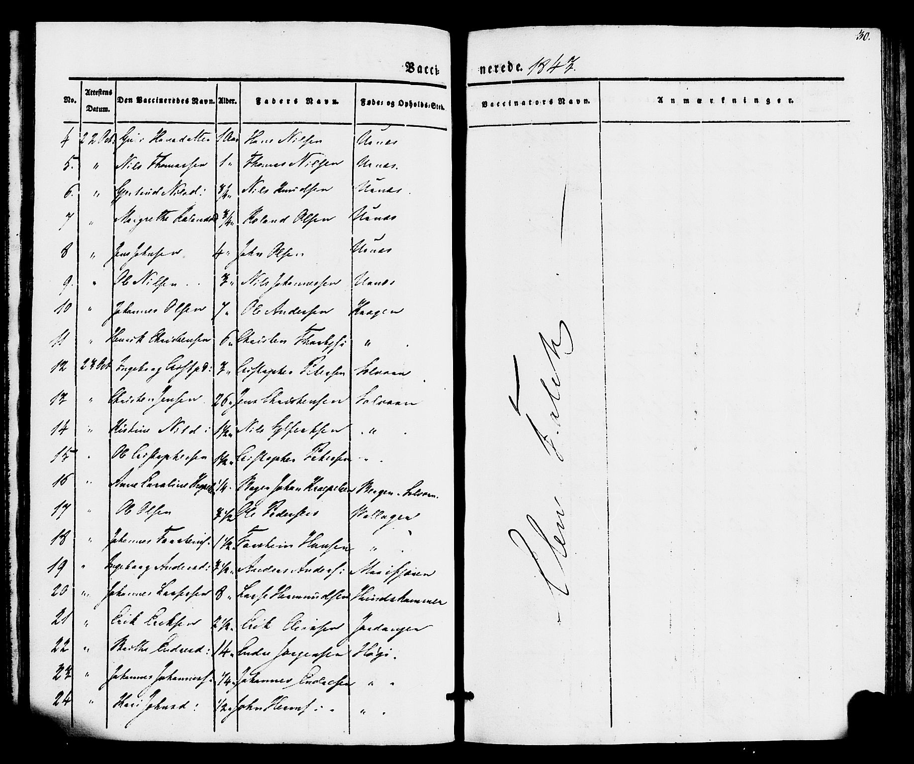 Hafslo sokneprestembete, SAB/A-80301/H/Haa/Haaa/L0016: Parish register (official) no. A 16, 1835-1860, p. 30