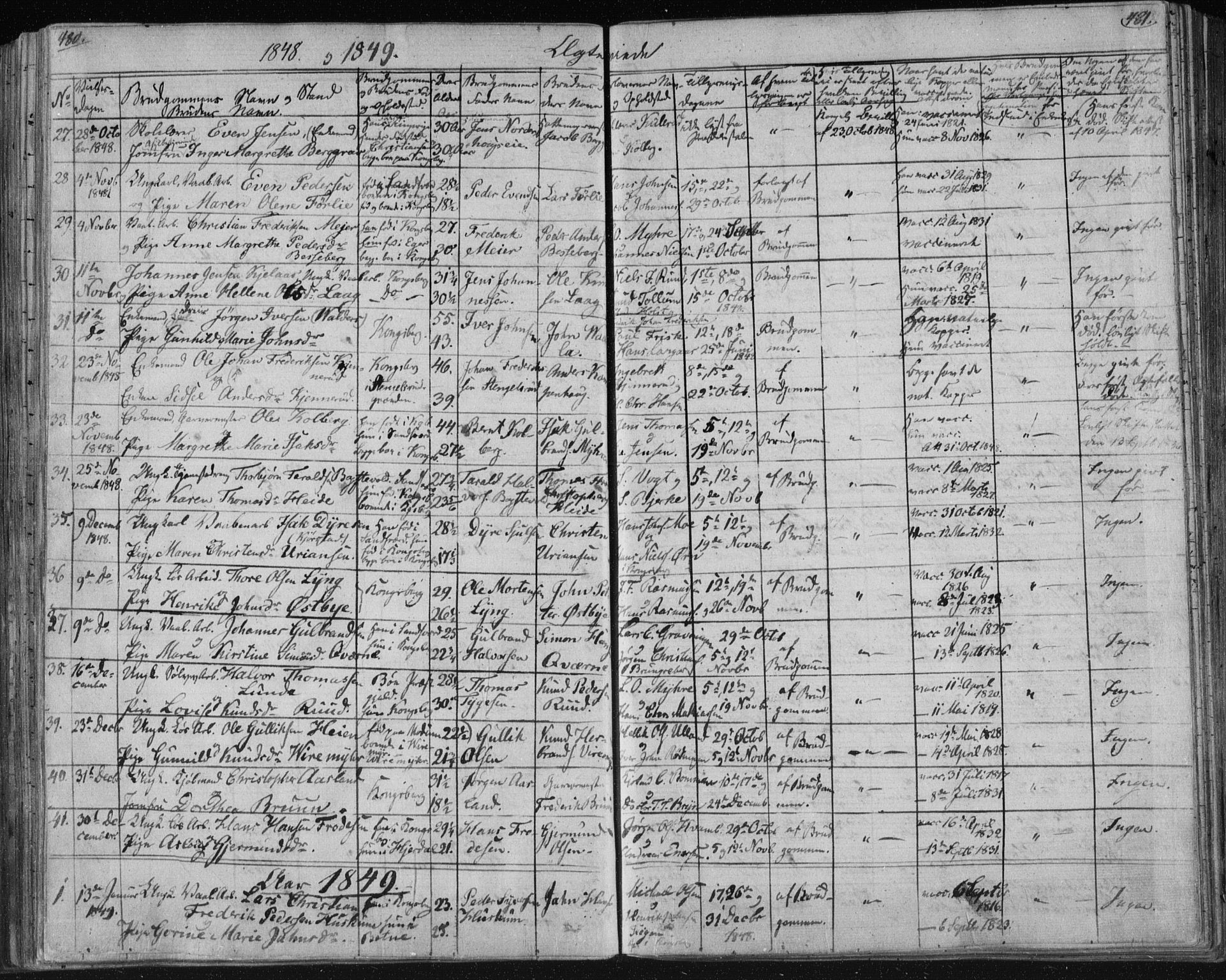 Kongsberg kirkebøker, SAKO/A-22/F/Fa/L0009: Parish register (official) no. I 9, 1839-1858, p. 480-481