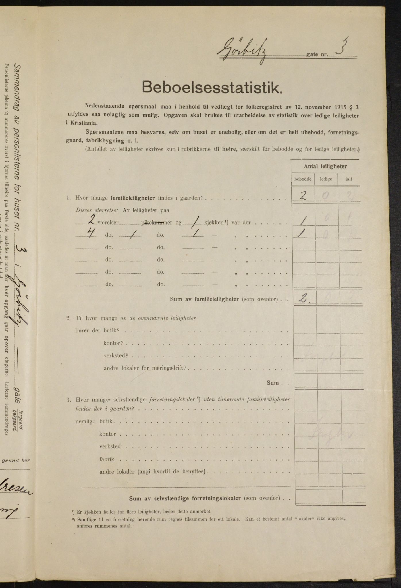 OBA, Municipal Census 1916 for Kristiania, 1916, p. 33233