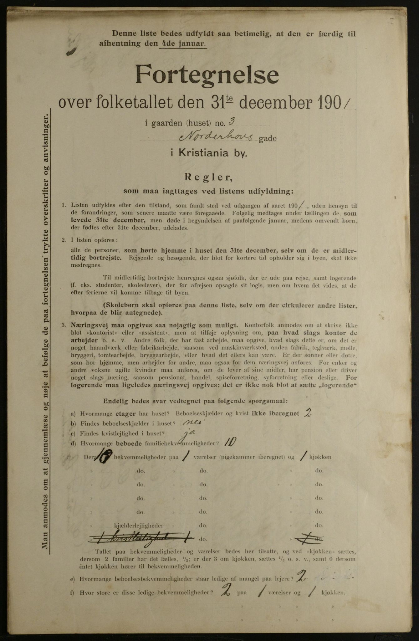 OBA, Municipal Census 1901 for Kristiania, 1901, p. 11141