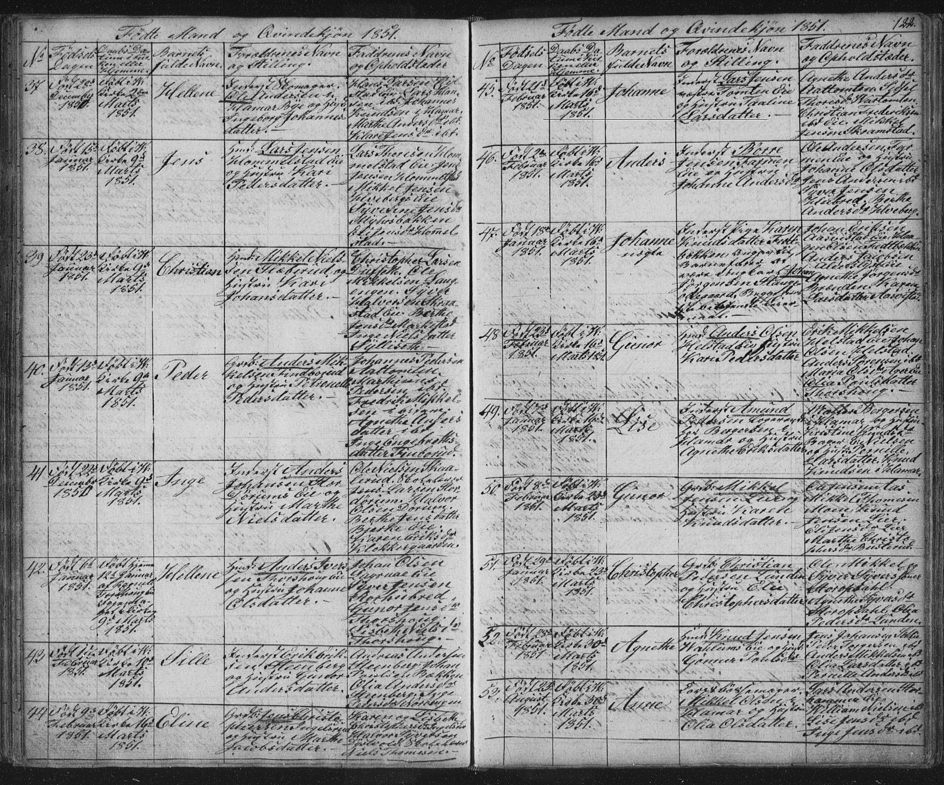 Vang prestekontor, Hedmark, AV/SAH-PREST-008/H/Ha/Hab/L0008: Parish register (copy) no. 8, 1832-1854, p. 122