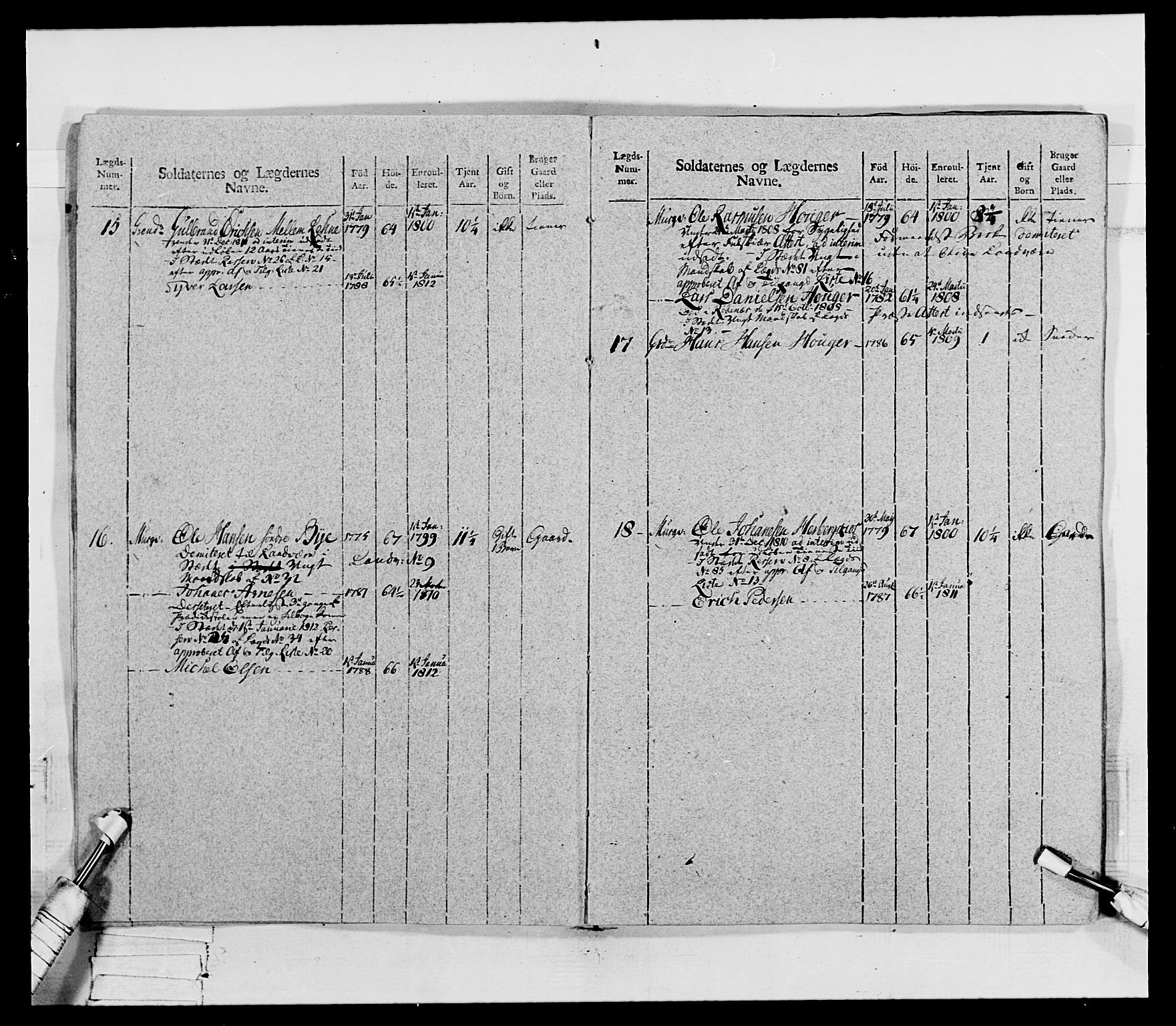 Generalitets- og kommissariatskollegiet, Det kongelige norske kommissariatskollegium, AV/RA-EA-5420/E/Eh/L0069: Opplandske gevorbne infanteriregiment, 1810-1818, p. 14