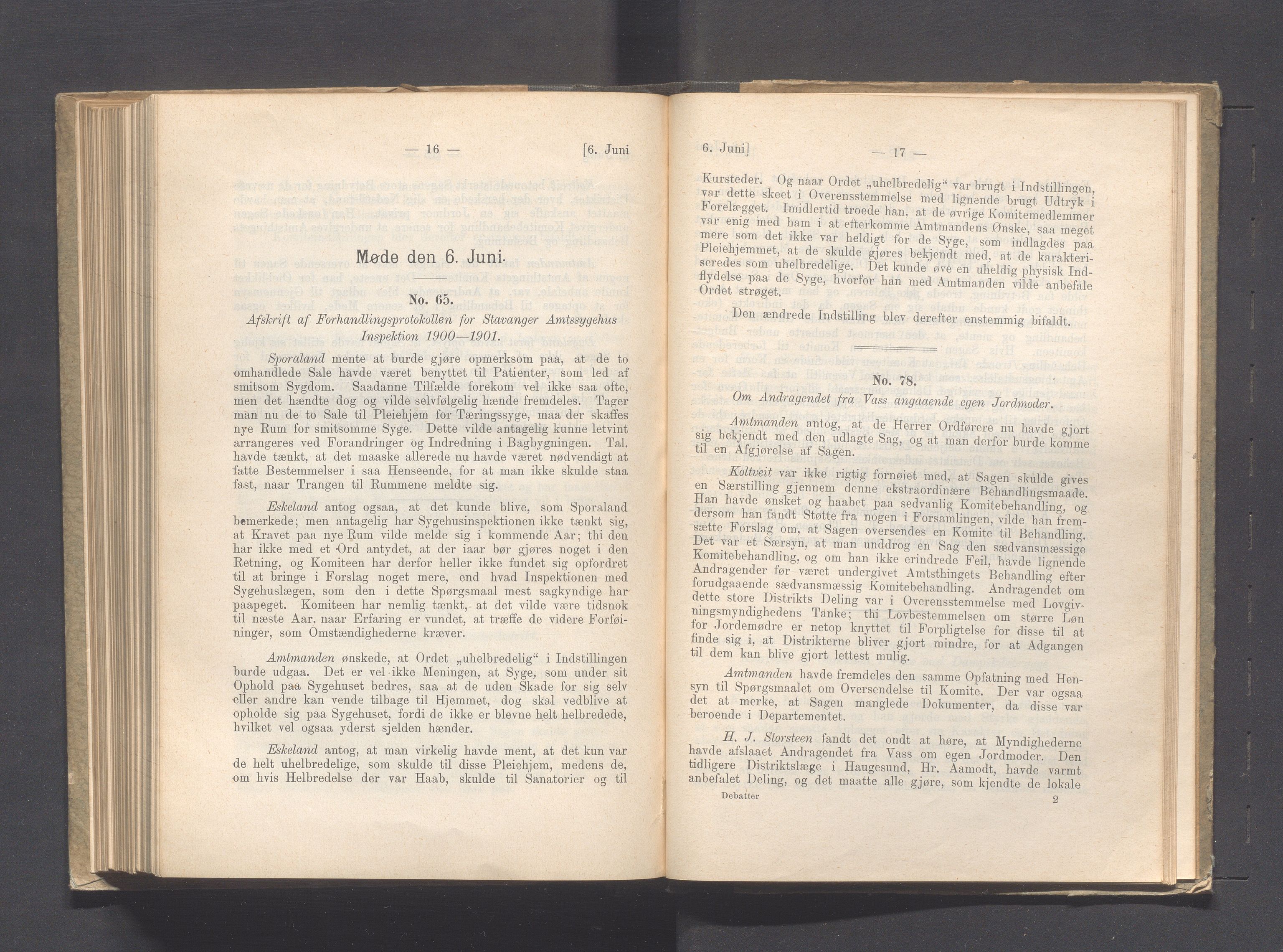 Rogaland fylkeskommune - Fylkesrådmannen , IKAR/A-900/A, 1901, p. 290