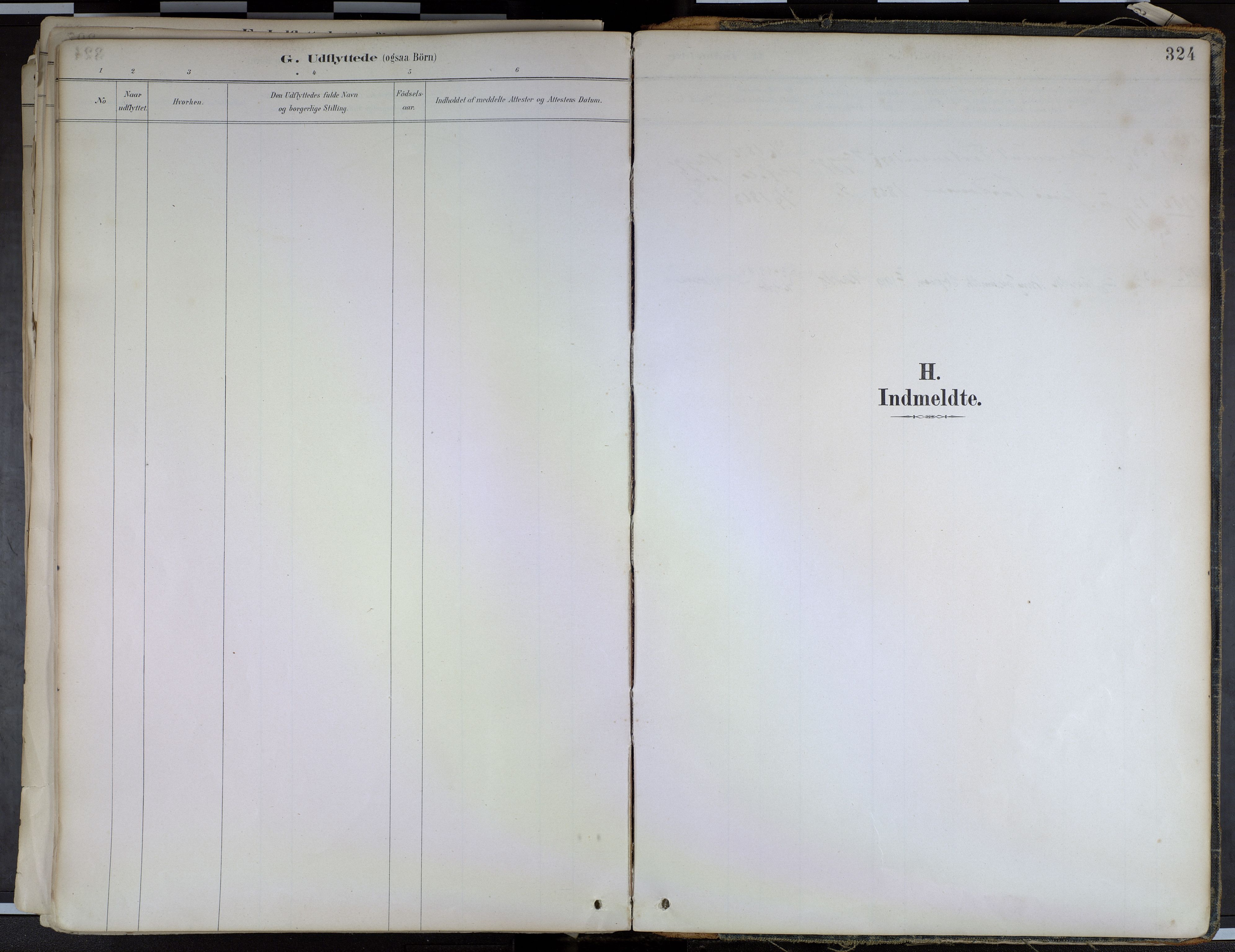 Hafslo sokneprestembete, AV/SAB-A-80301/H/Haa/Haab/L0001: Parish register (official) no. B 1, 1886-1945, p. 324