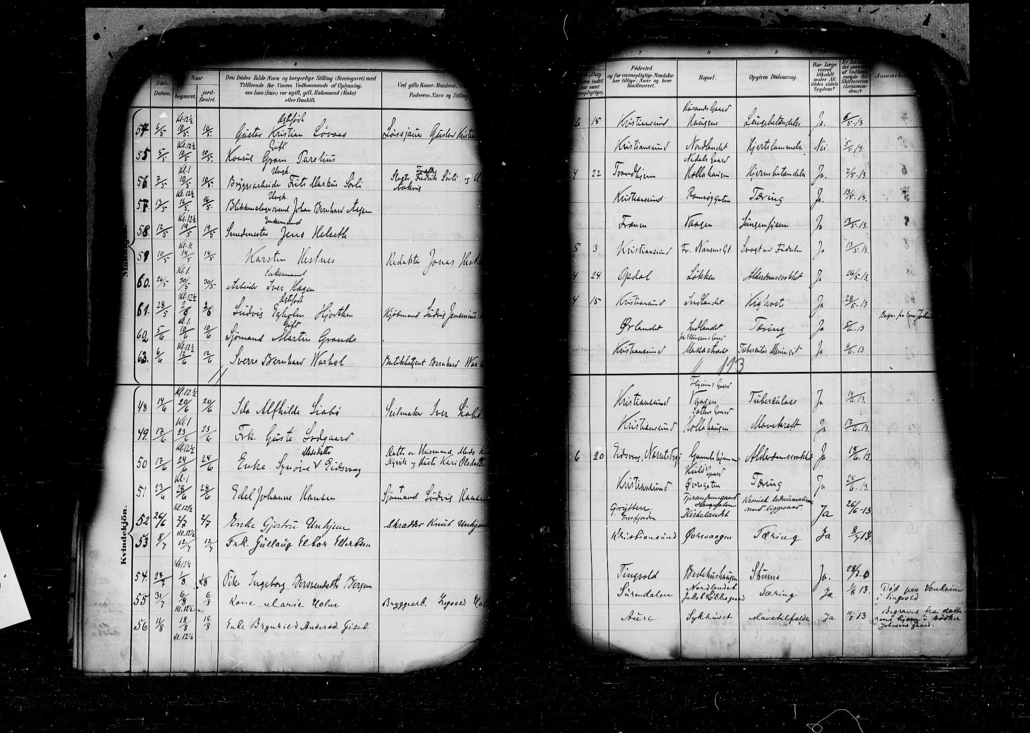 Kristiansund sokneprestkontor, AV/SAT-A-1068/1/I/I1: Parish register (official) no. 6e, 1901-1916, p. 113