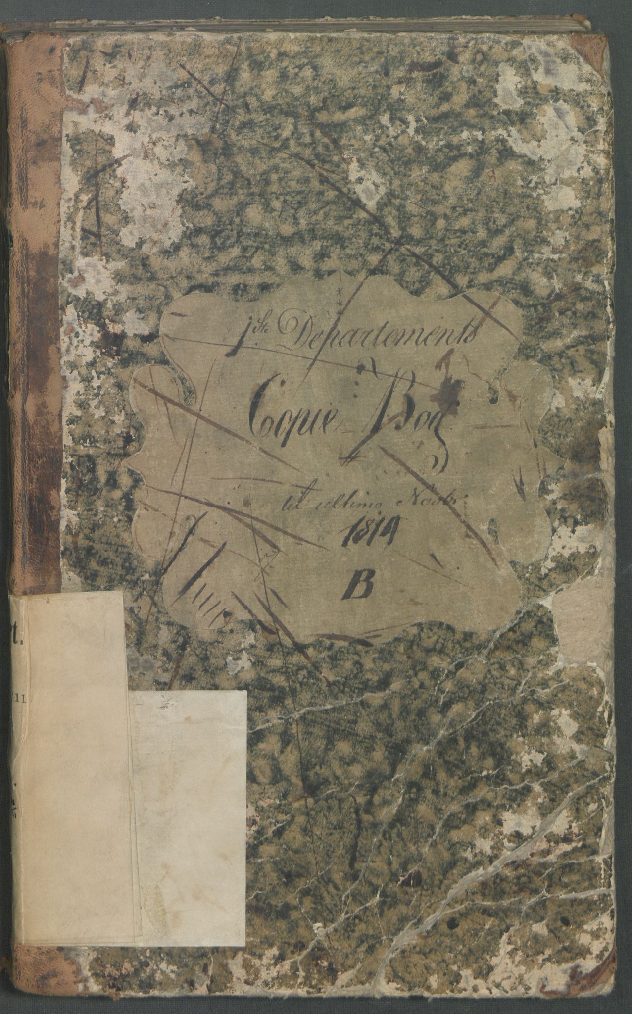Departementene i 1814, RA/S-3899/Fa/L0004: 1. byrå - Kopibok B 1-370, 1814, p. 2