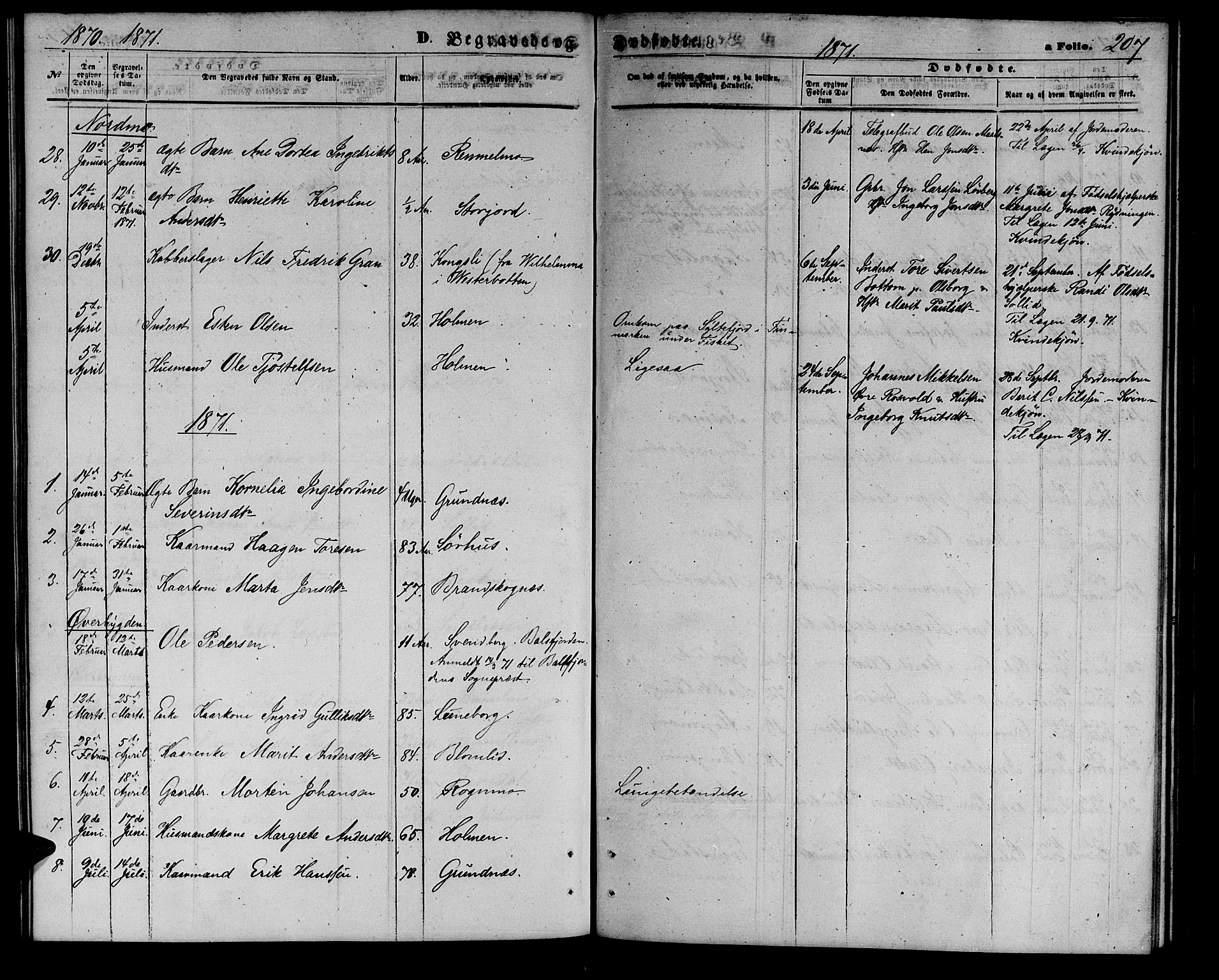 Målselv sokneprestembete, SATØ/S-1311/G/Ga/Gab/L0002klokker: Parish register (copy) no. 2, 1865-1873, p. 207