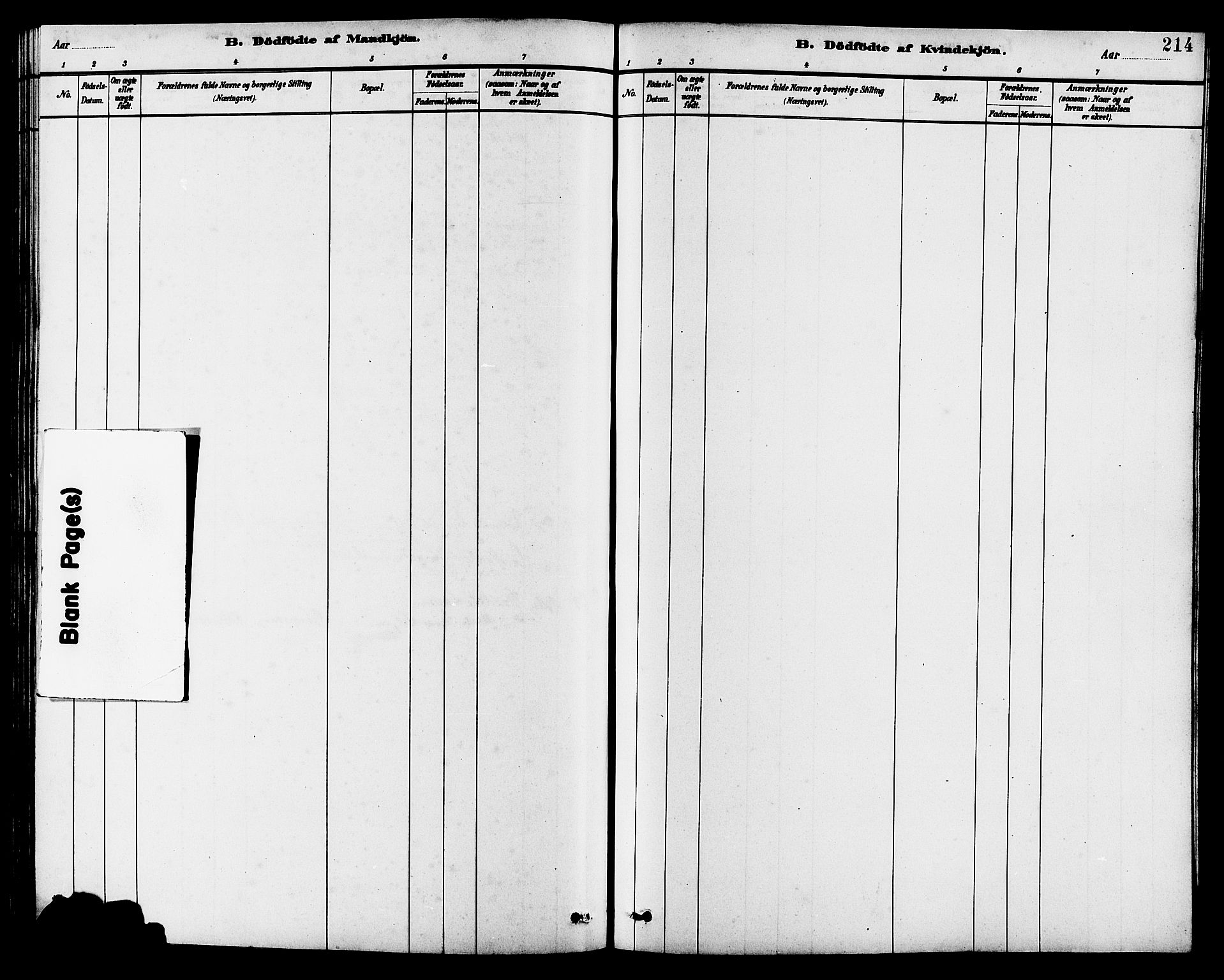 Avaldsnes sokneprestkontor, AV/SAST-A -101851/H/Ha/Hab/L0007: Parish register (copy) no. B 7, 1885-1909, p. 214