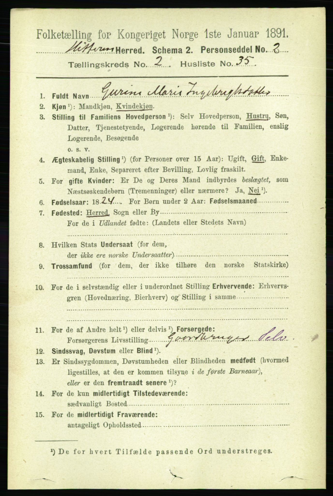 RA, 1891 census for 1617 Hitra, 1891, p. 429