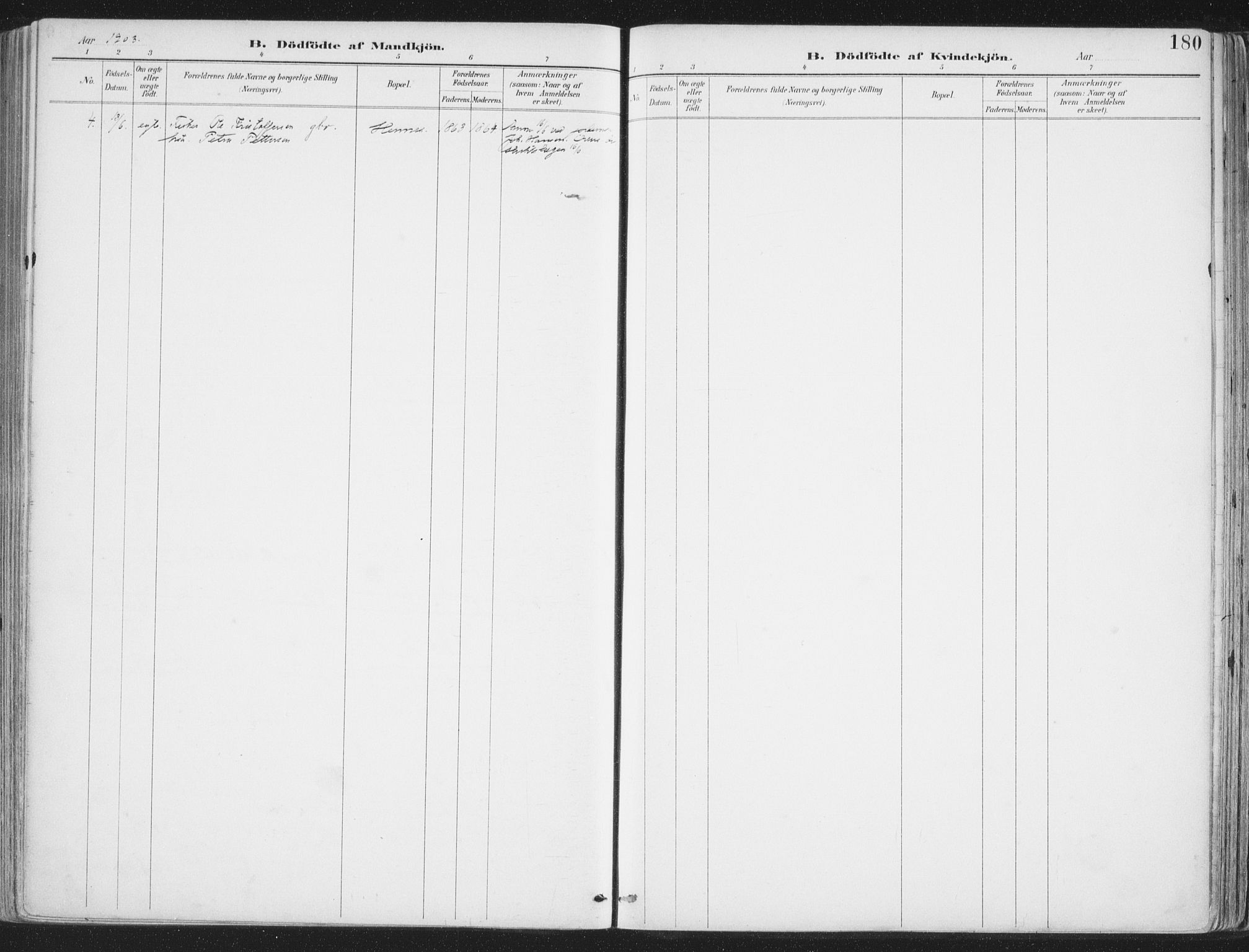 Ministerialprotokoller, klokkerbøker og fødselsregistre - Nordland, SAT/A-1459/888/L1246: Parish register (official) no. 888A12, 1891-1903, p. 180
