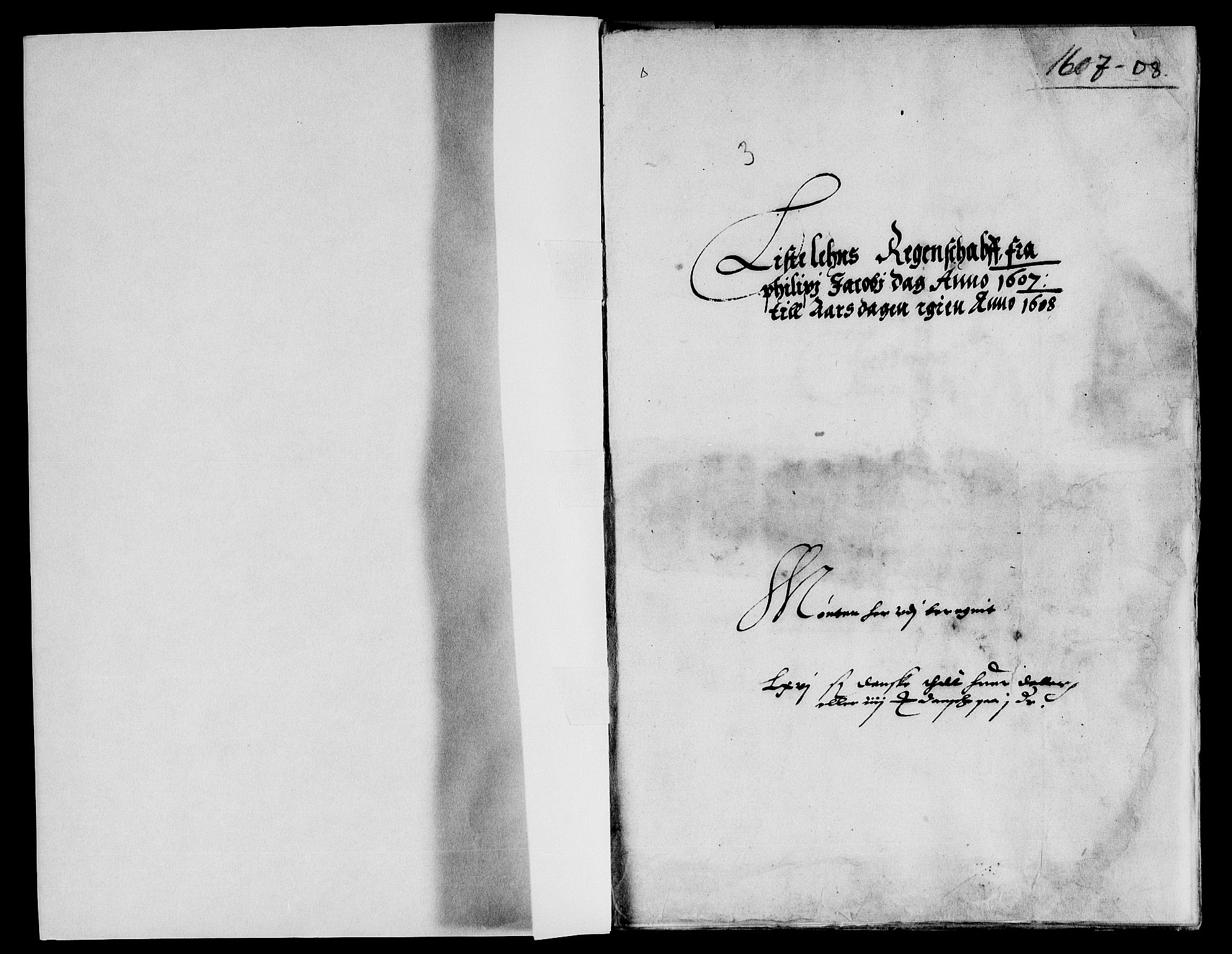 Rentekammeret inntil 1814, Reviderte regnskaper, Lensregnskaper, AV/RA-EA-5023/R/Rb/Rbr/L0002: Lista len, 1606-1611