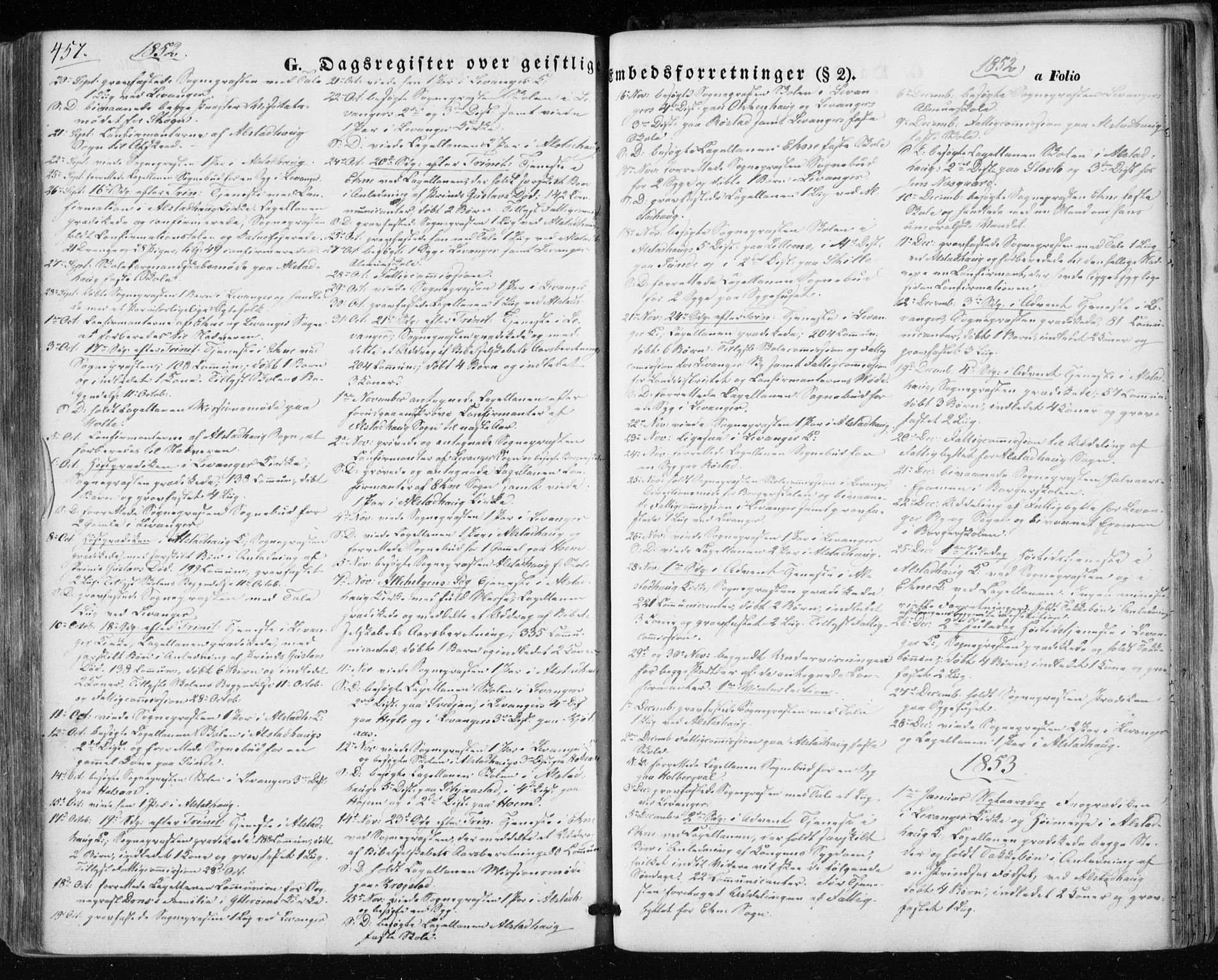 Ministerialprotokoller, klokkerbøker og fødselsregistre - Nord-Trøndelag, SAT/A-1458/717/L0154: Parish register (official) no. 717A07 /1, 1850-1862, p. 457