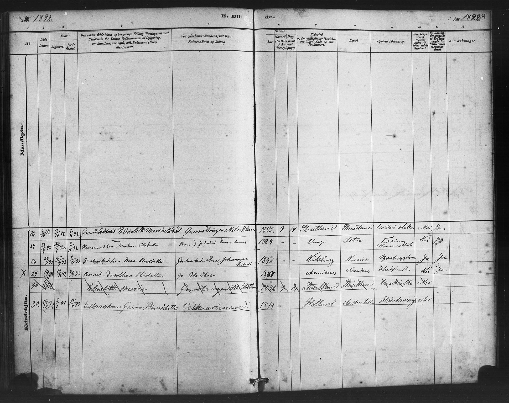 Finnås sokneprestembete, SAB/A-99925/H/Ha/Haa/Haac/L0001: Parish register (official) no. C 1, 1881-1894, p. 268