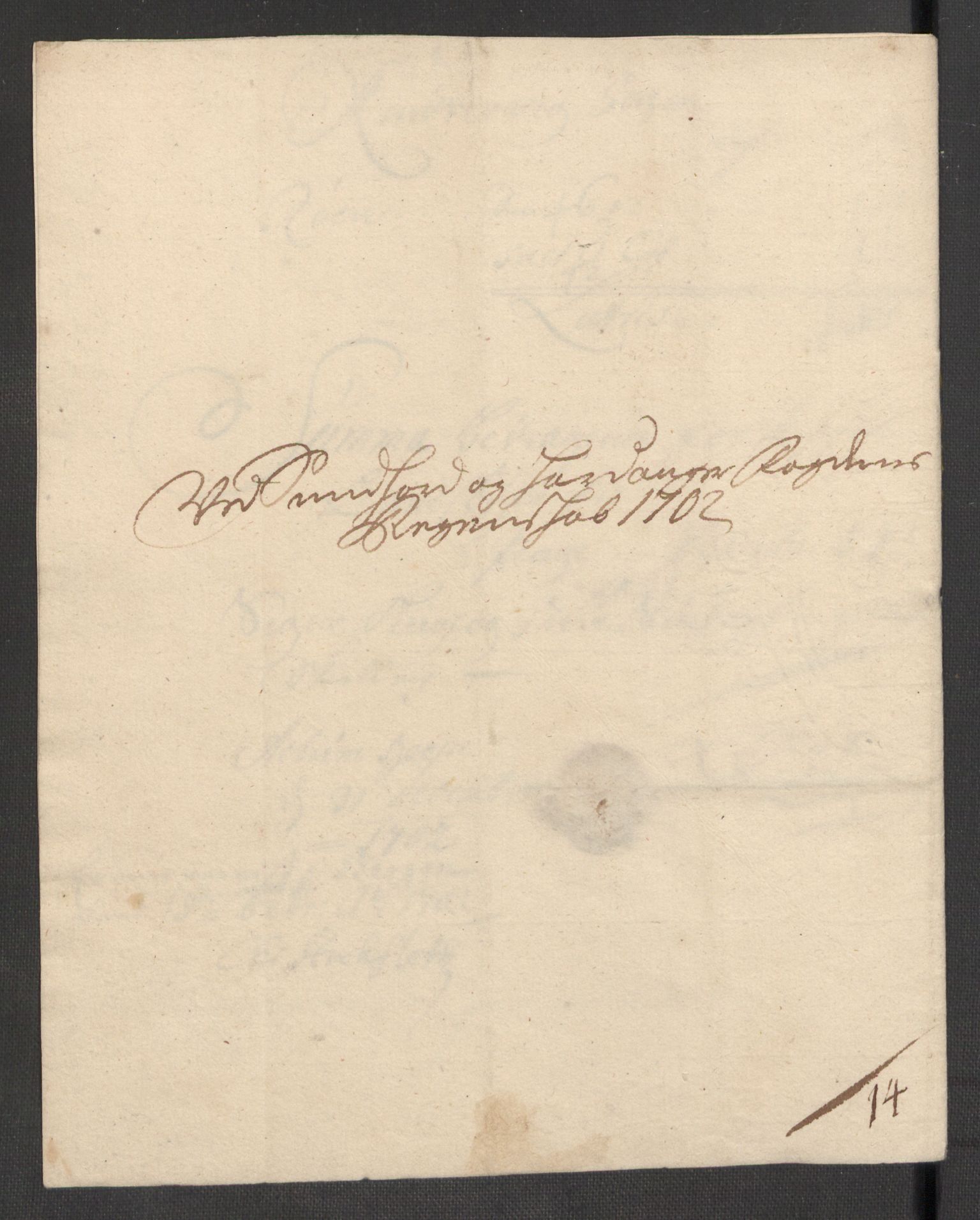 Rentekammeret inntil 1814, Reviderte regnskaper, Fogderegnskap, AV/RA-EA-4092/R48/L2980: Fogderegnskap Sunnhordland og Hardanger, 1702, p. 111