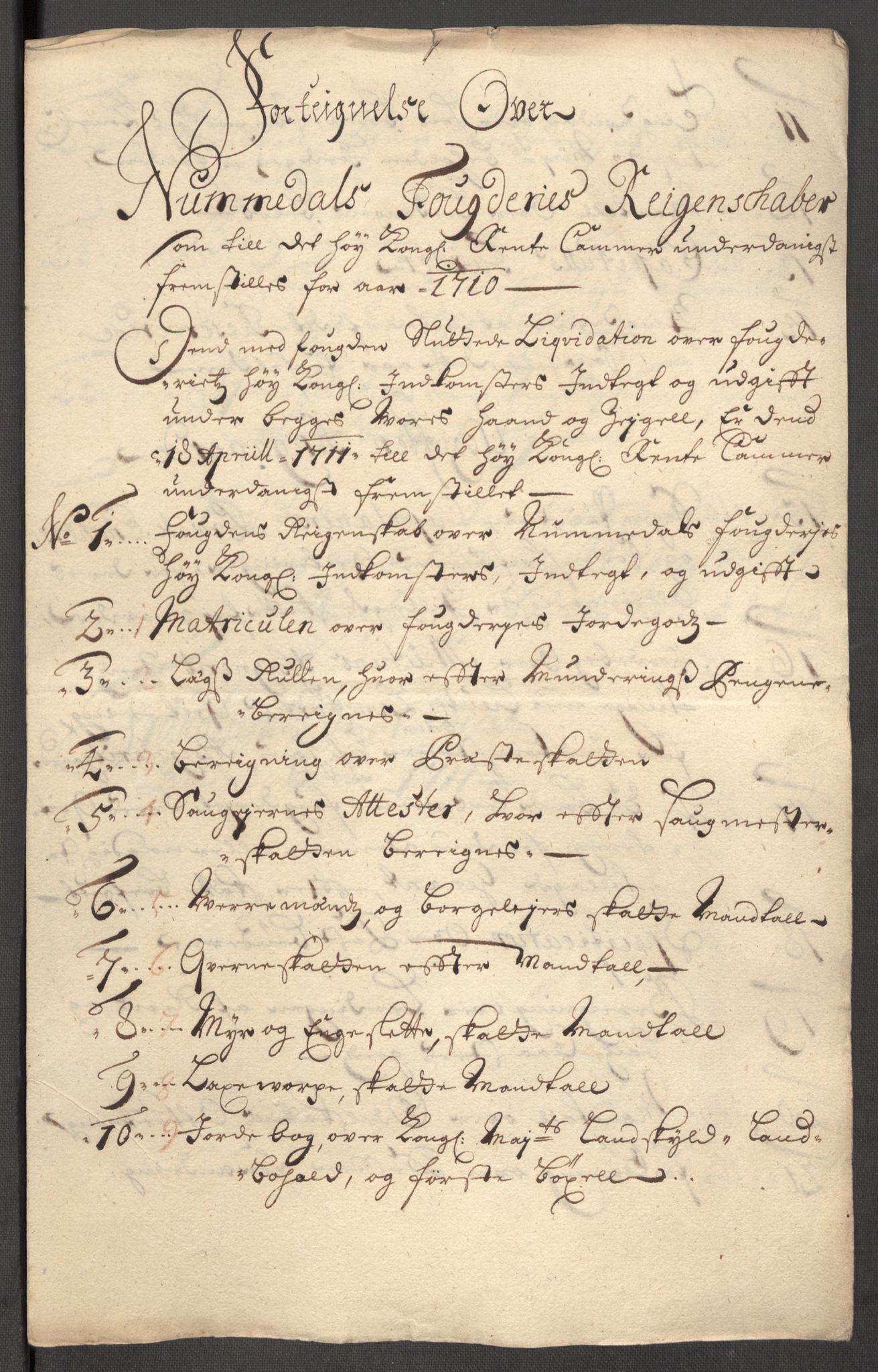 Rentekammeret inntil 1814, Reviderte regnskaper, Fogderegnskap, RA/EA-4092/R64/L4431: Fogderegnskap Namdal, 1709-1710, p. 286