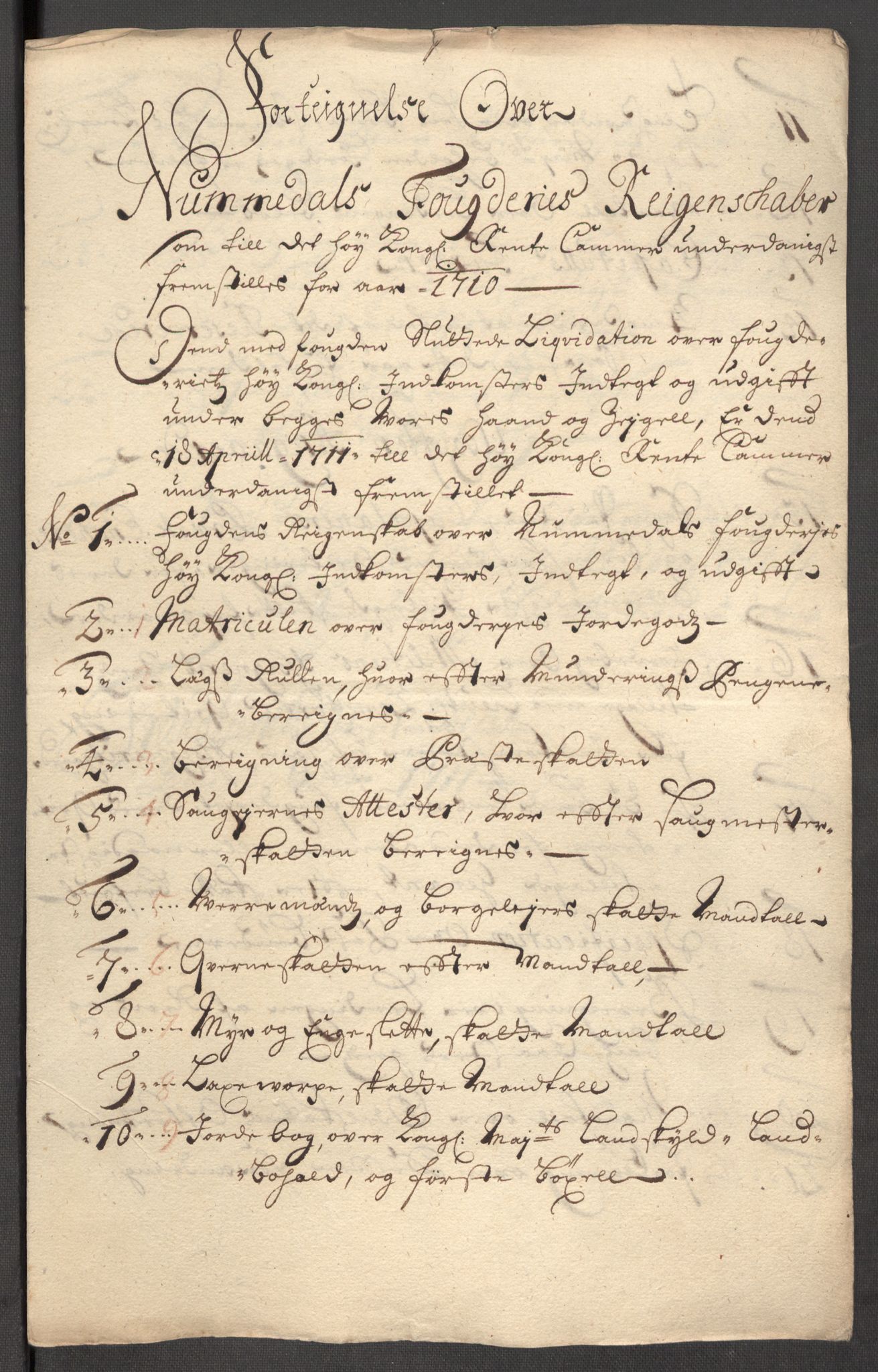 Rentekammeret inntil 1814, Reviderte regnskaper, Fogderegnskap, AV/RA-EA-4092/R64/L4431: Fogderegnskap Namdal, 1709-1710, p. 286