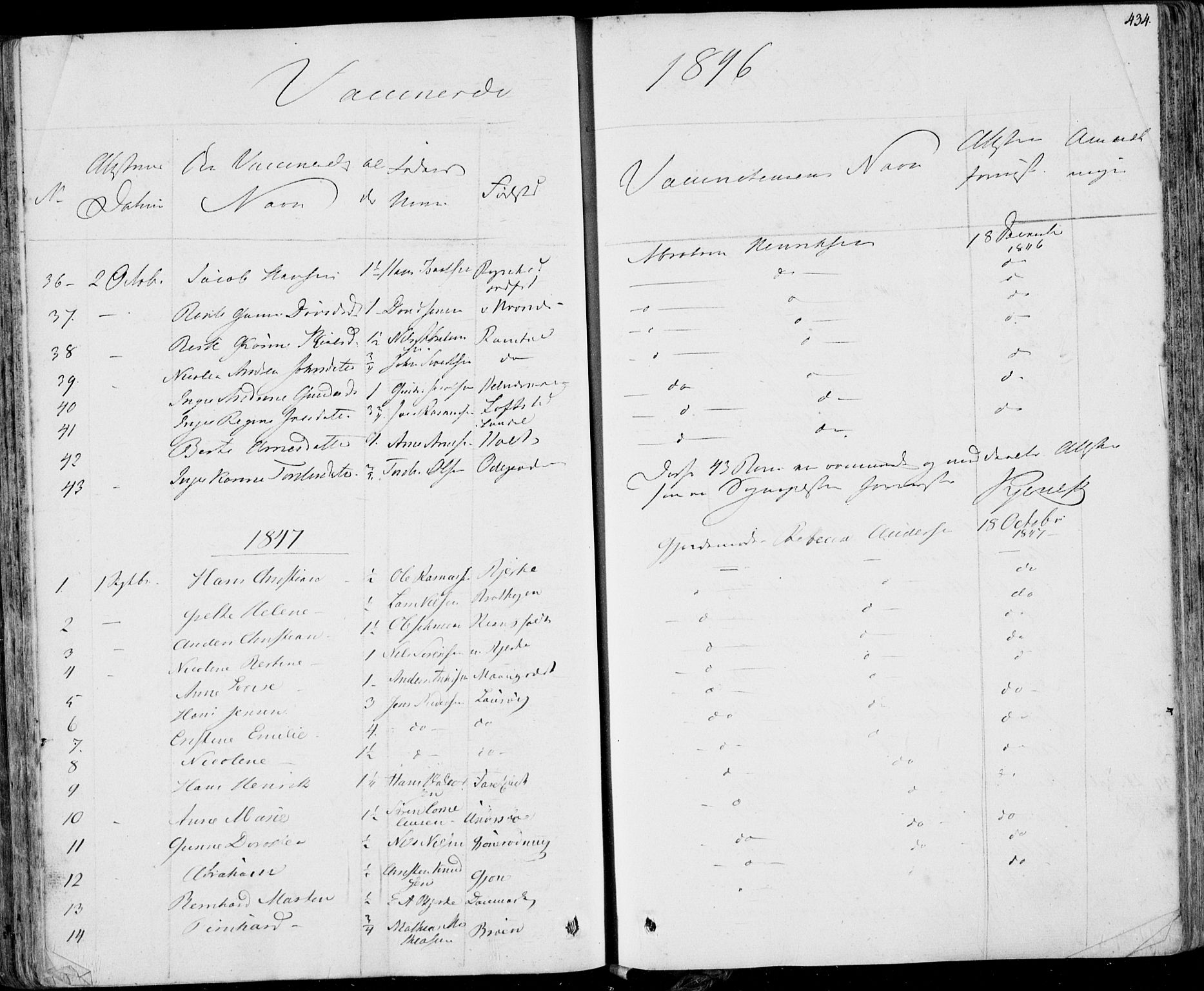 Hedrum kirkebøker, AV/SAKO-A-344/F/Fa/L0005: Parish register (official) no. I 5, 1835-1848, p. 434