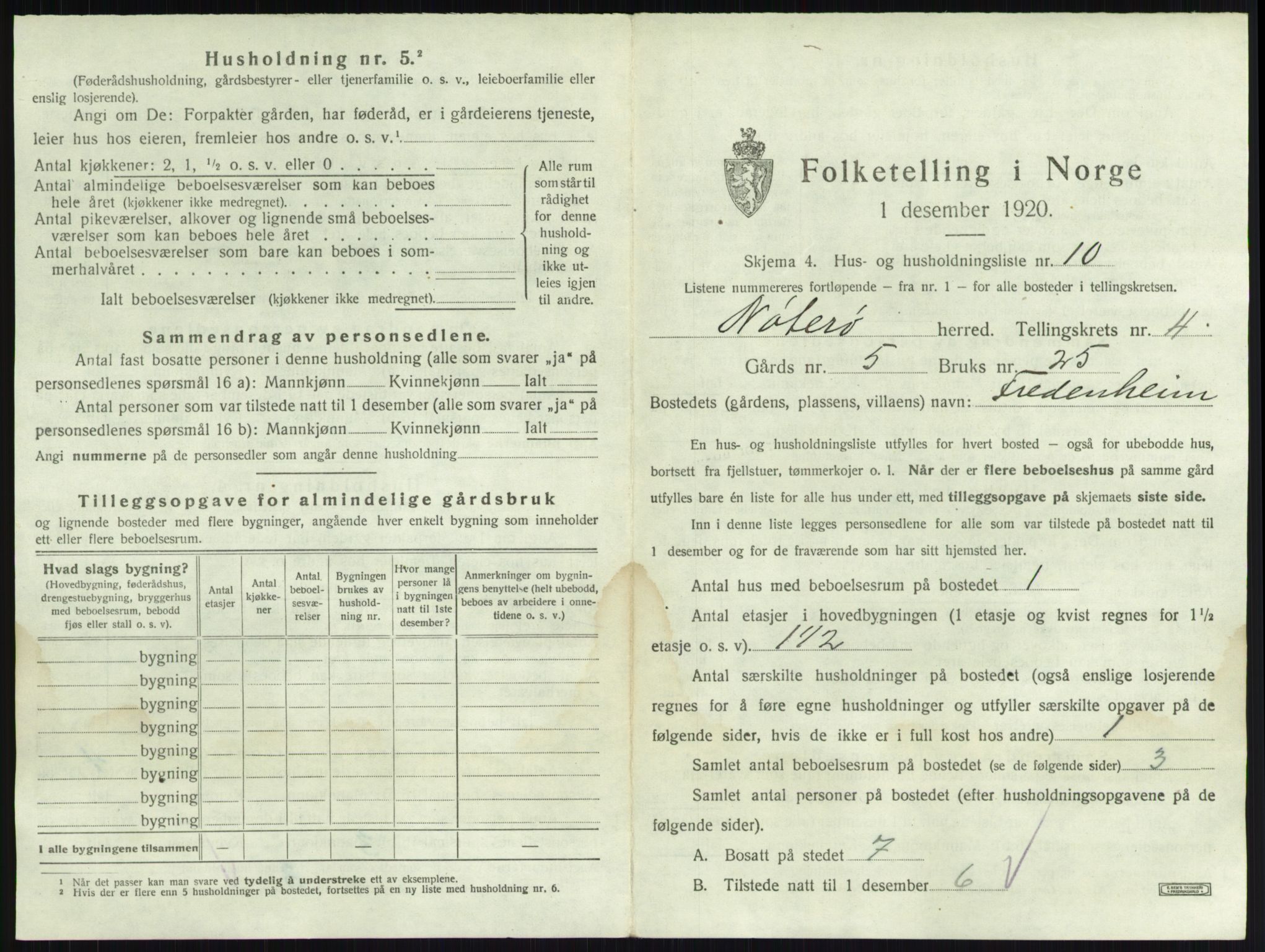 SAKO, 1920 census for Nøtterøy, 1920, p. 713