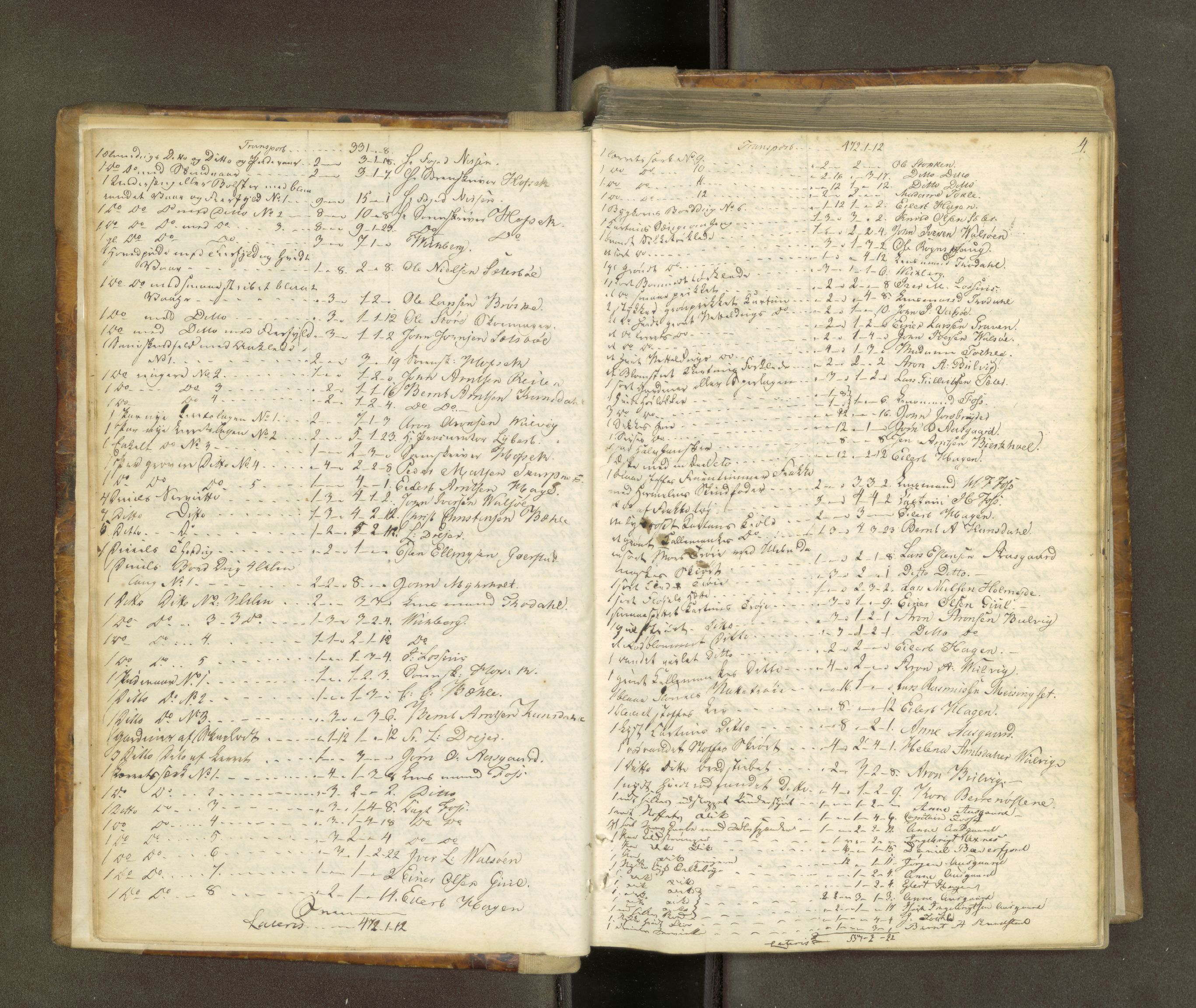 Nordmøre sorenskriveri, AV/SAT-A-4132/1/5/5A/L0003: Auksjonsprotokoll, 1818-1823, p. 3b-4a