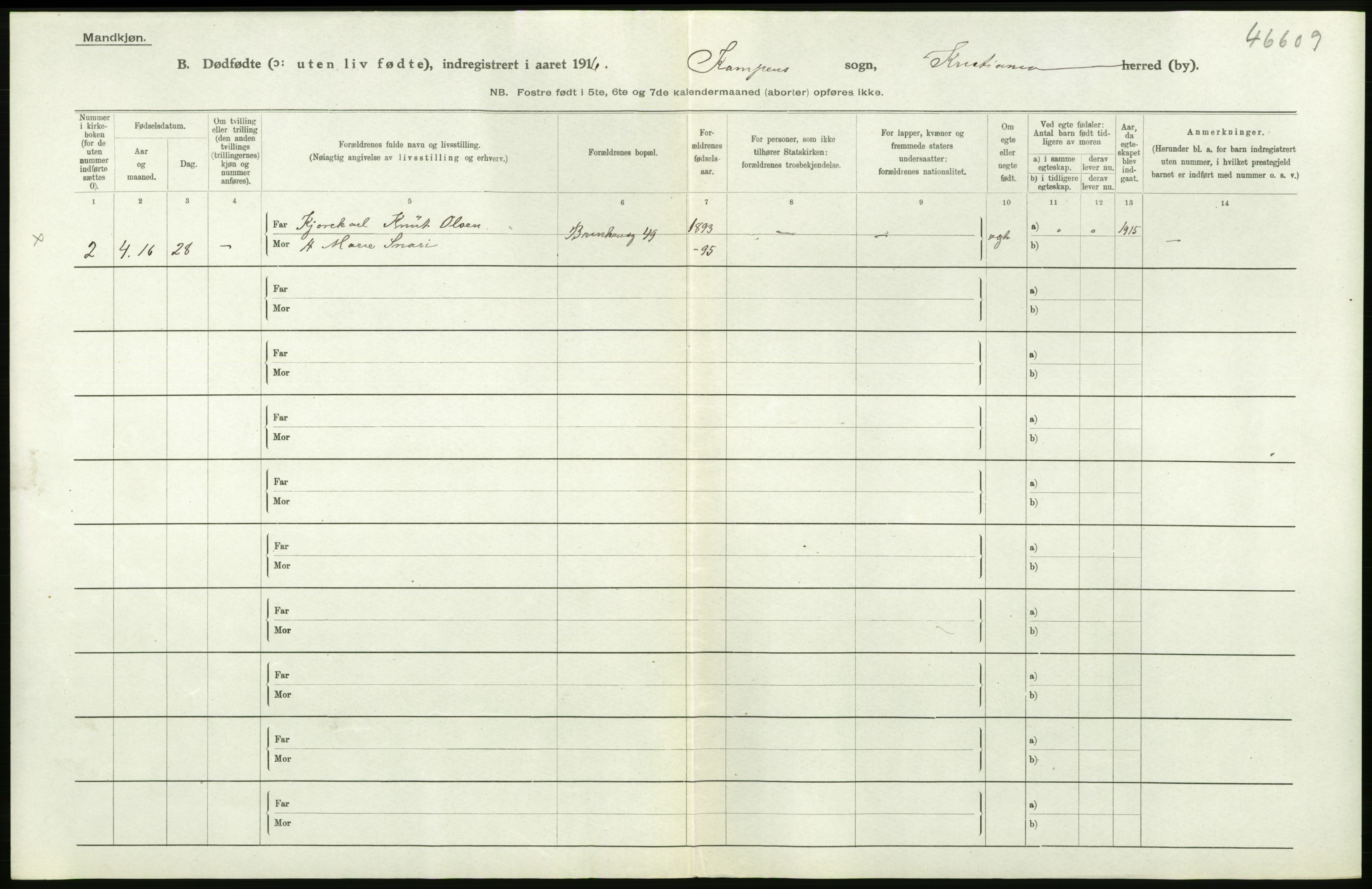 Statistisk sentralbyrå, Sosiodemografiske emner, Befolkning, AV/RA-S-2228/D/Df/Dfb/Dfbf/L0010: Kristiania: Døde, dødfødte., 1916, p. 580