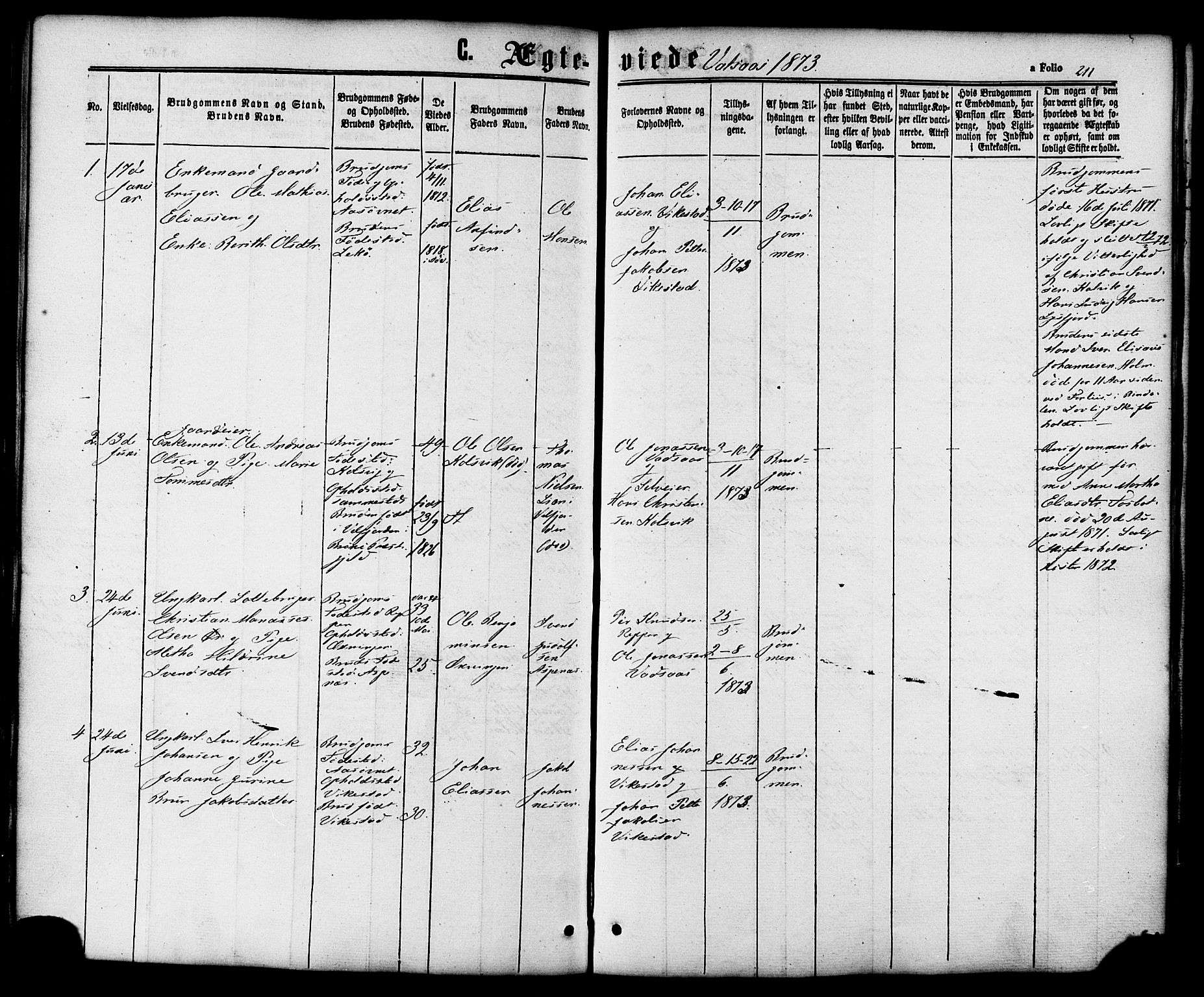 Ministerialprotokoller, klokkerbøker og fødselsregistre - Nordland, SAT/A-1459/810/L0146: Parish register (official) no. 810A08 /1, 1862-1874, p. 211