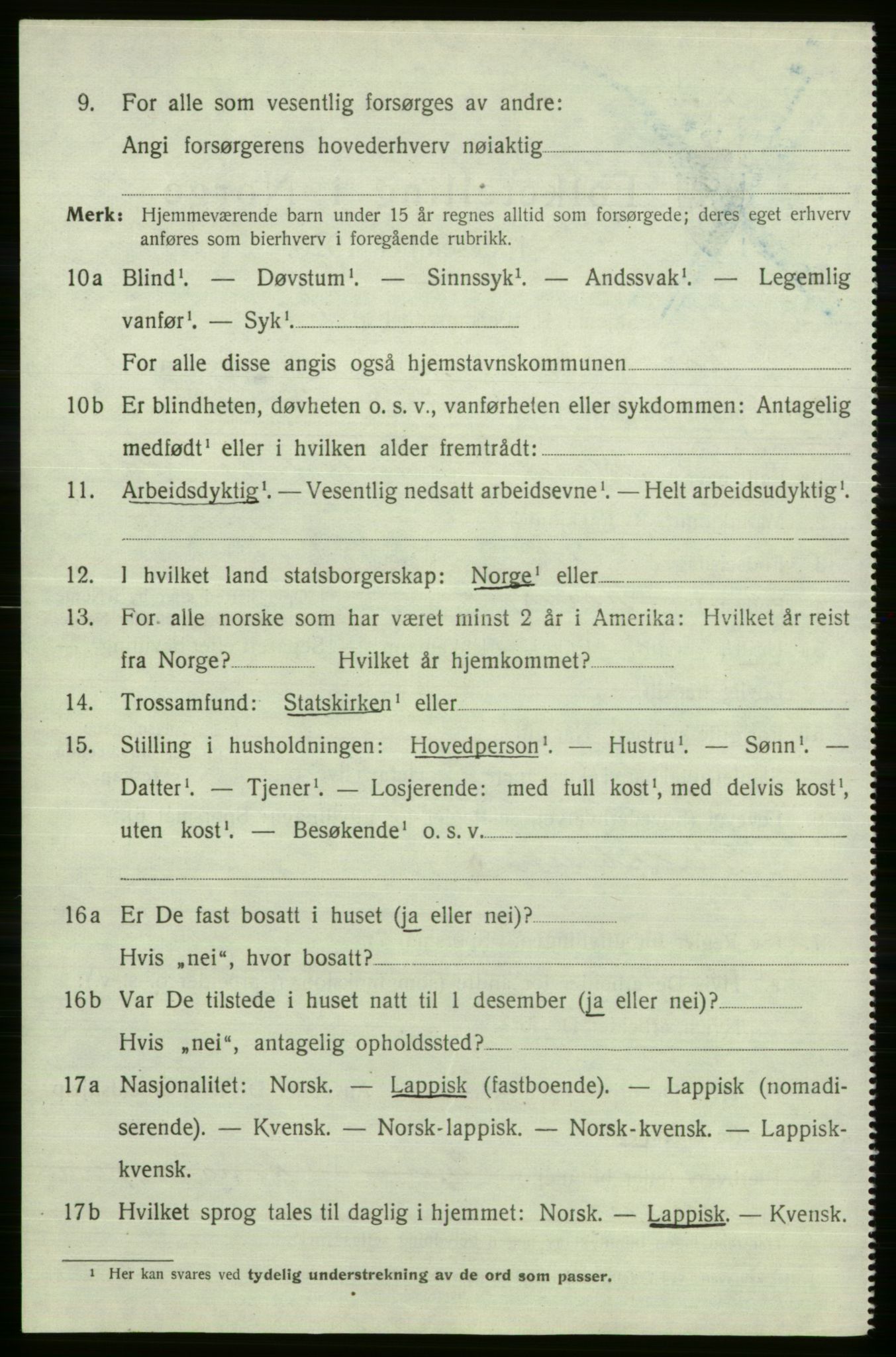 SATØ, 1920 census for Karasjok, 1920, p. 373