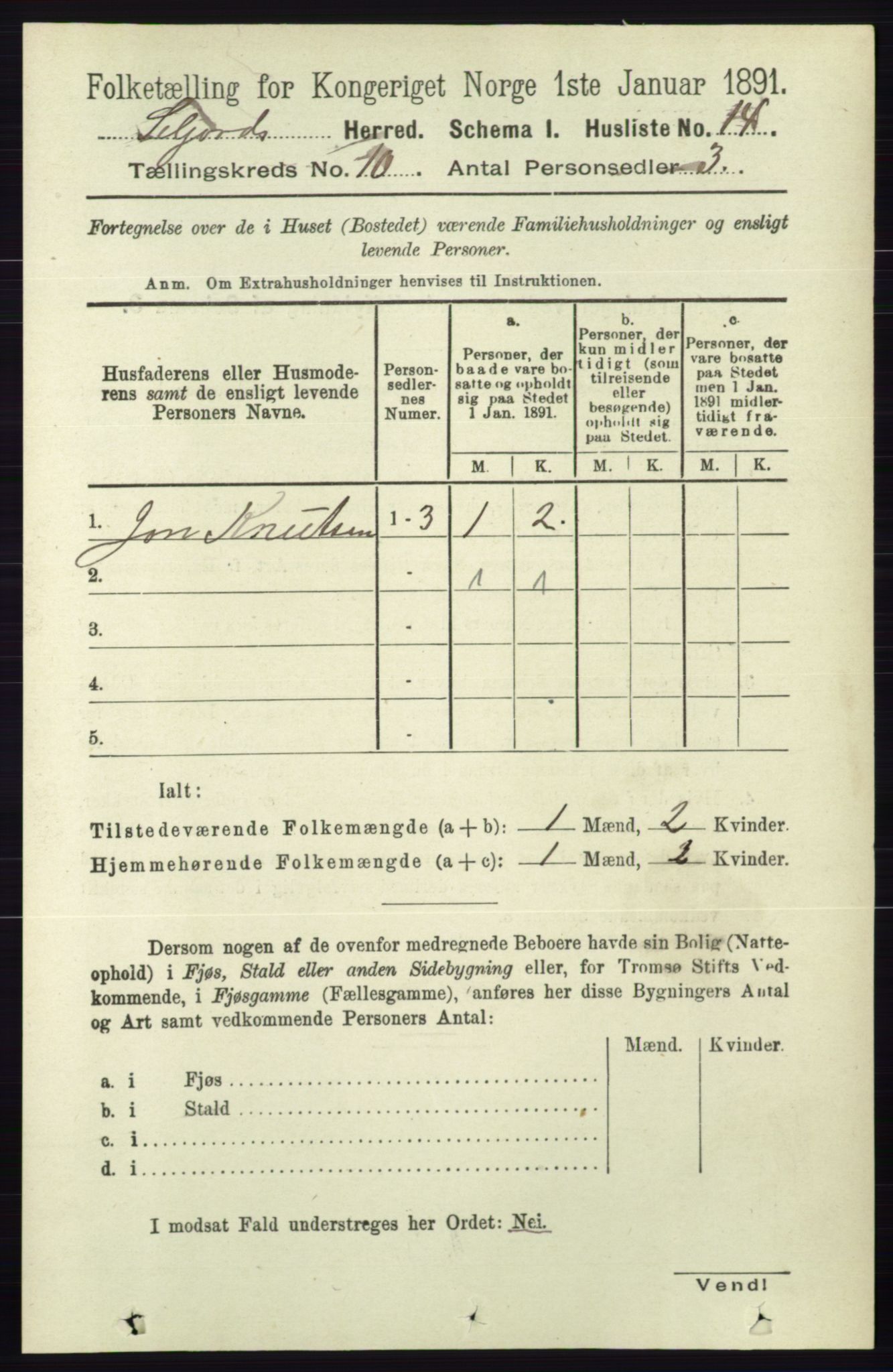 RA, 1891 census for 0828 Seljord, 1891, p. 3417