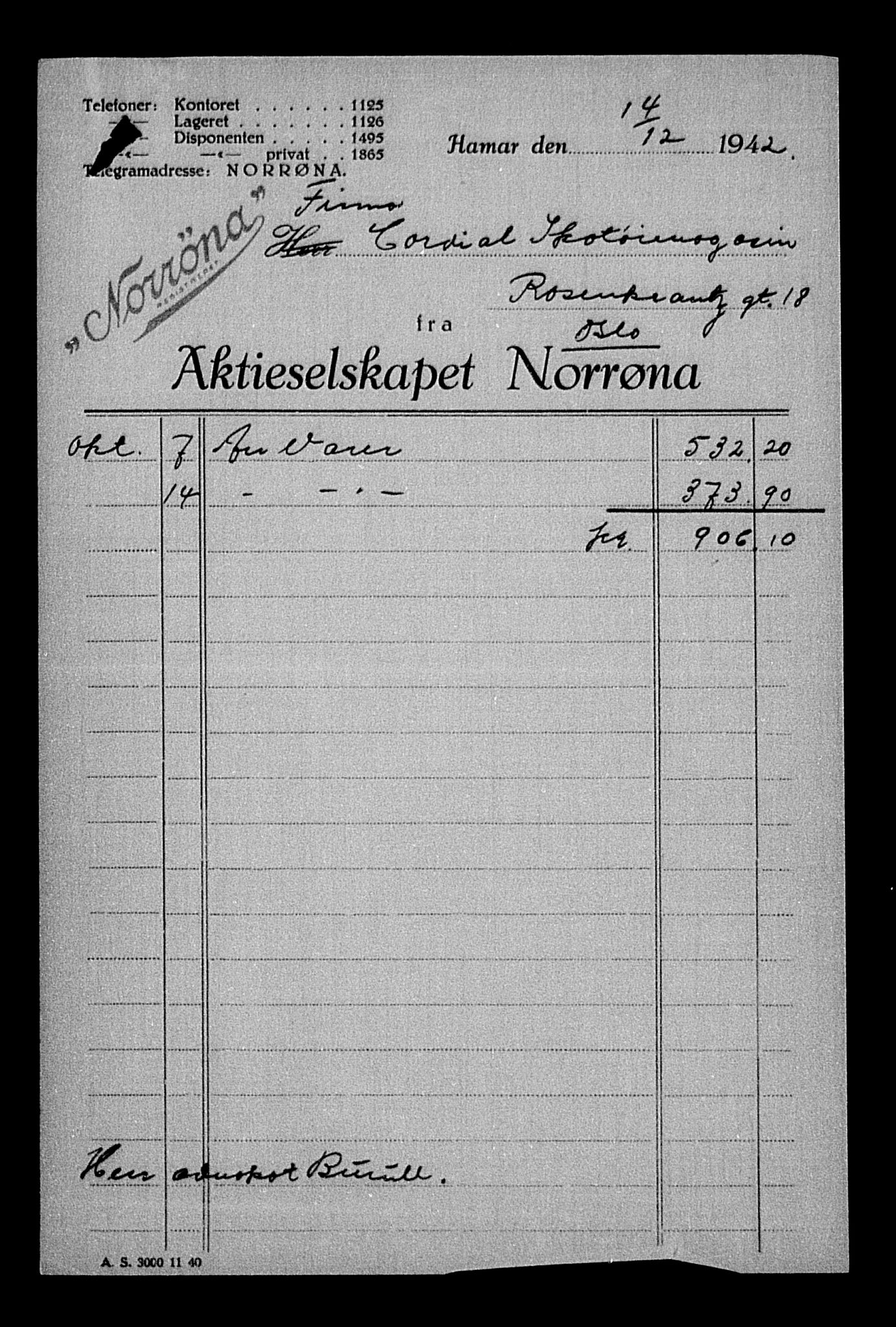 Justisdepartementet, Tilbakeføringskontoret for inndratte formuer, AV/RA-S-1564/H/Hc/Hcc/L0929: --, 1945-1947, p. 207