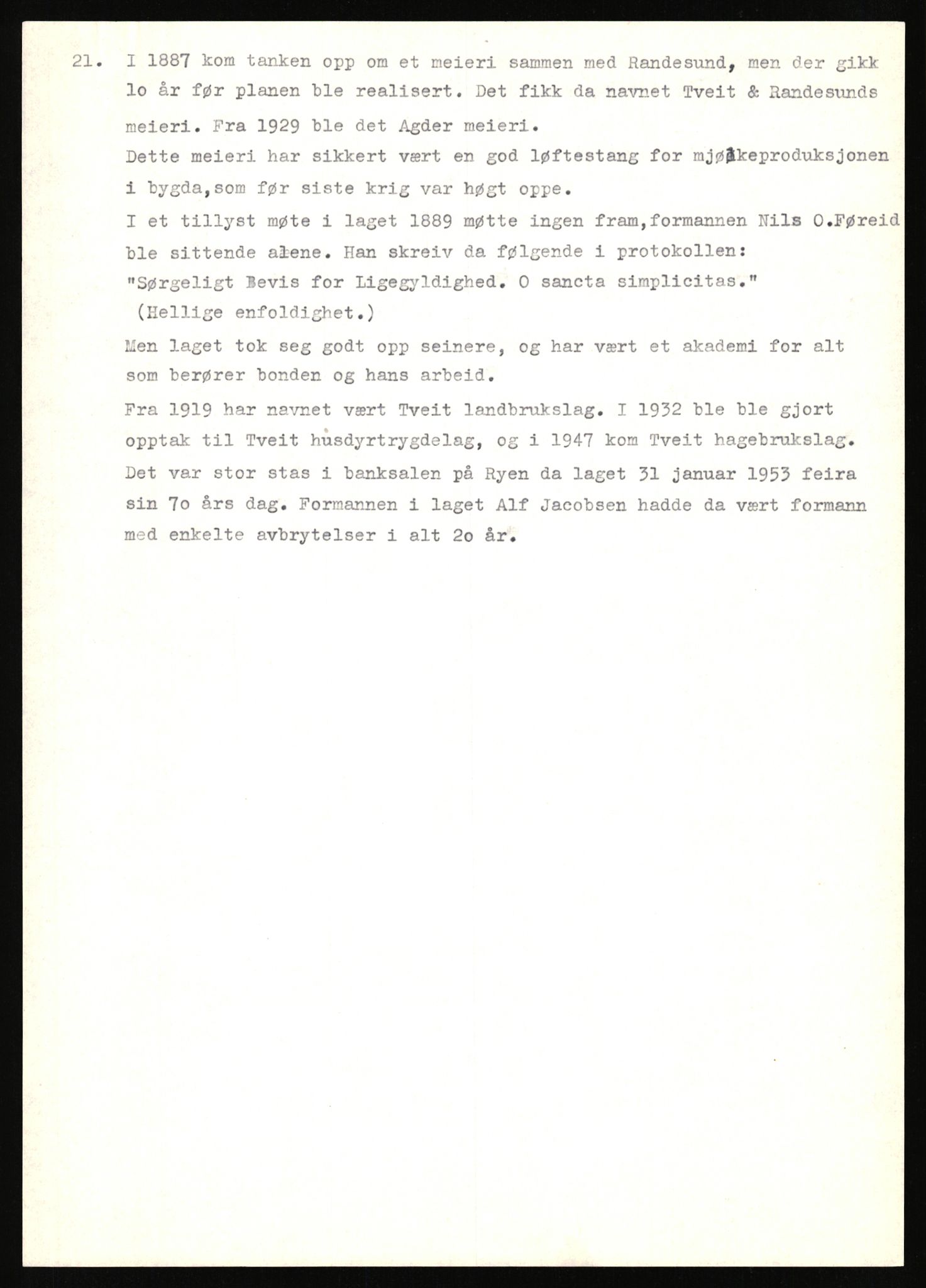 Tveit bygdesogenemnd, AV/SAK-D/0770/F/L0002: B - Emneordnet materiale, 1863-1937, p. 56