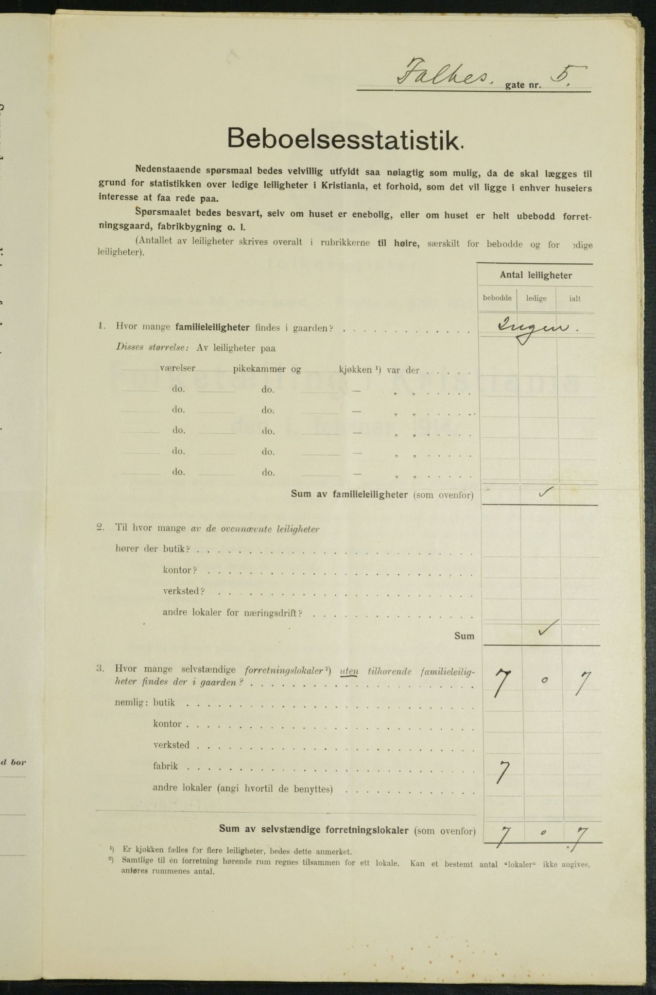 OBA, Municipal Census 1914 for Kristiania, 1914, p. 23328