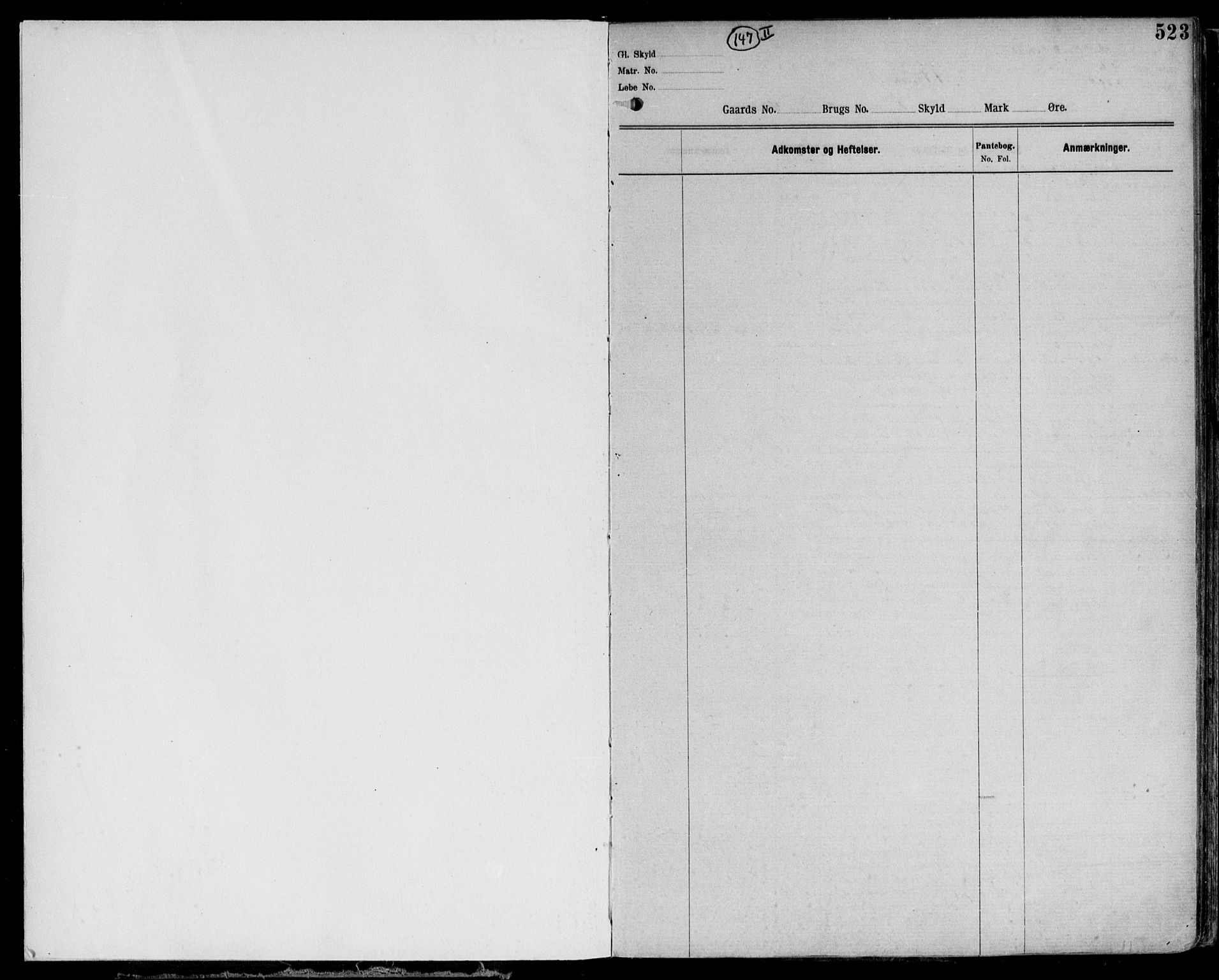 Nordhordland sorenskrivar, SAB/A-2901/1/G/Ga/Gaaa/L0041: Mortgage register no. II.A.a.41, 1893-1952, p. 522-523