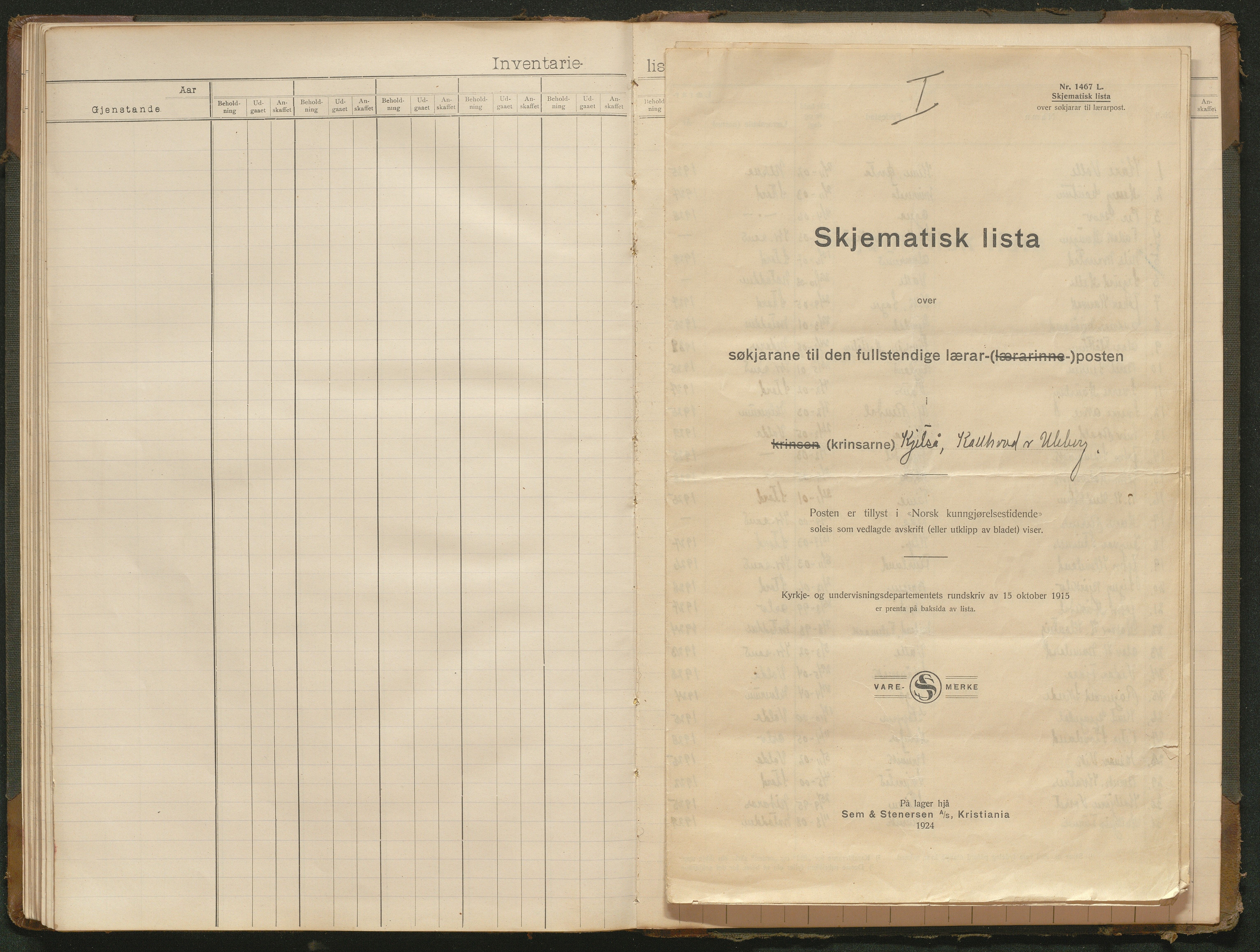 Hornnes kommune, Moi, Moseid, Kjetså skolekretser, AAKS/KA0936-550e/F1/L0001: Skoleprotokoll. Moi, Moseid, 1901-1927