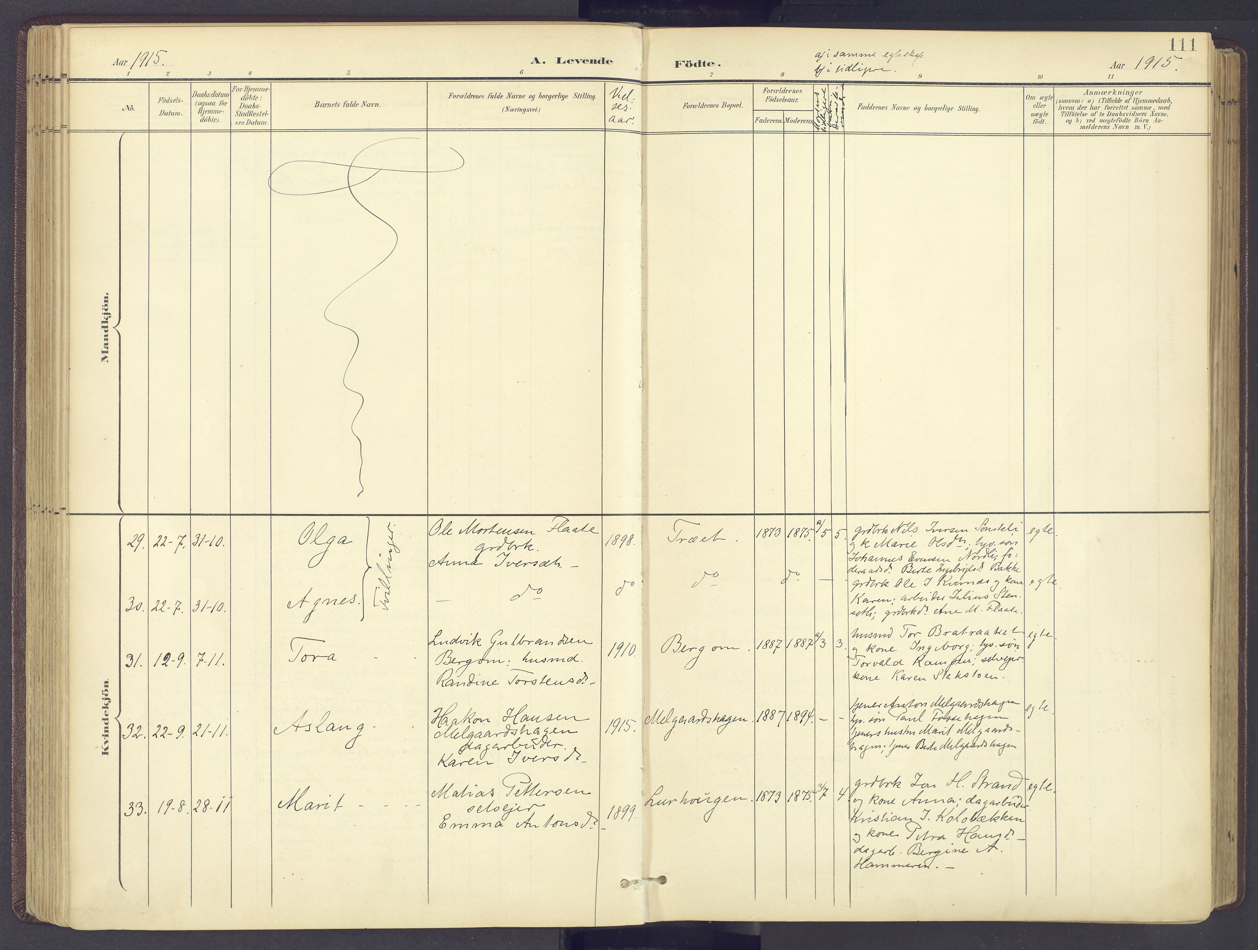 Sør-Fron prestekontor, AV/SAH-PREST-010/H/Ha/Haa/L0004: Parish register (official) no. 4, 1898-1919, p. 111