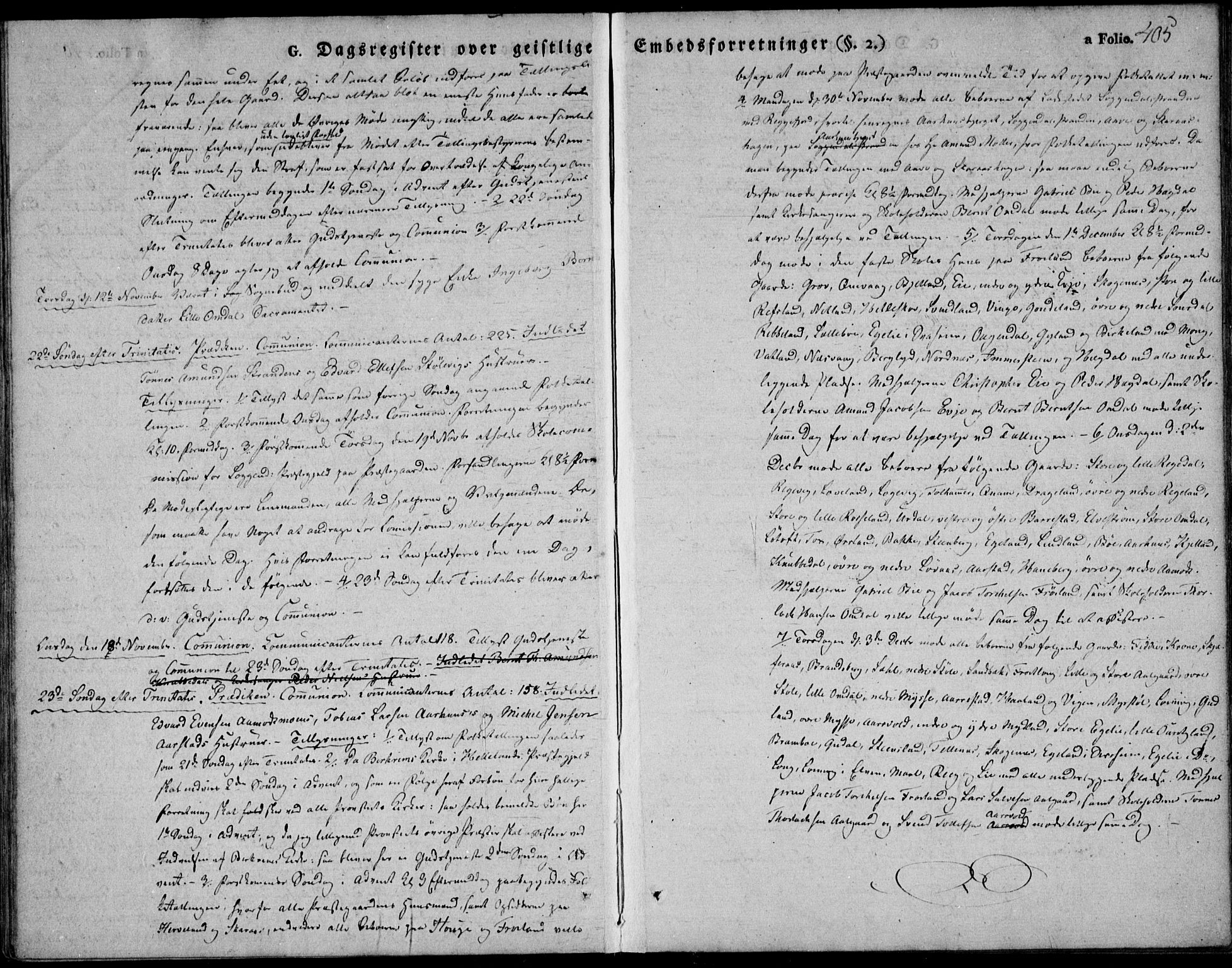 Sokndal sokneprestkontor, AV/SAST-A-101808: Parish register (official) no. A 7.2, 1826-1842, p. 405