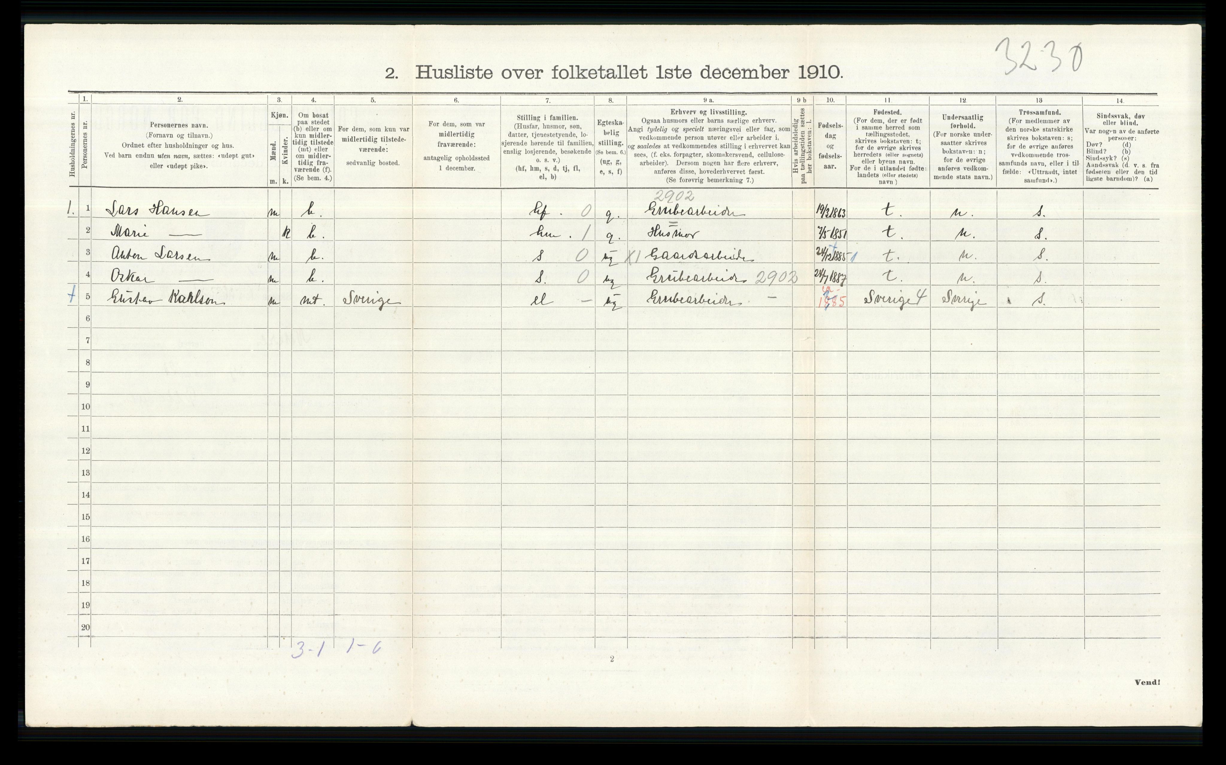 RA, 1910 census for Nittedal, 1910, p. 774