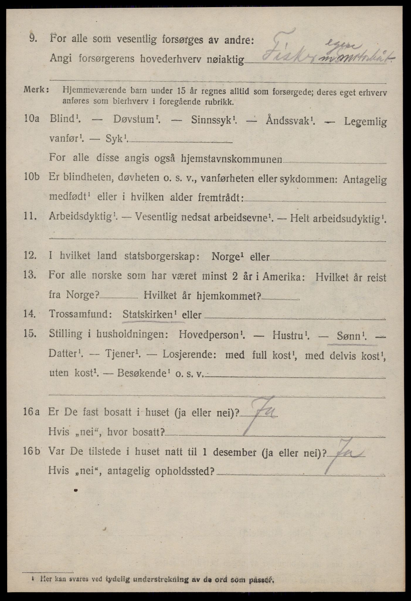 SAT, 1920 census for Aukra, 1920, p. 6158