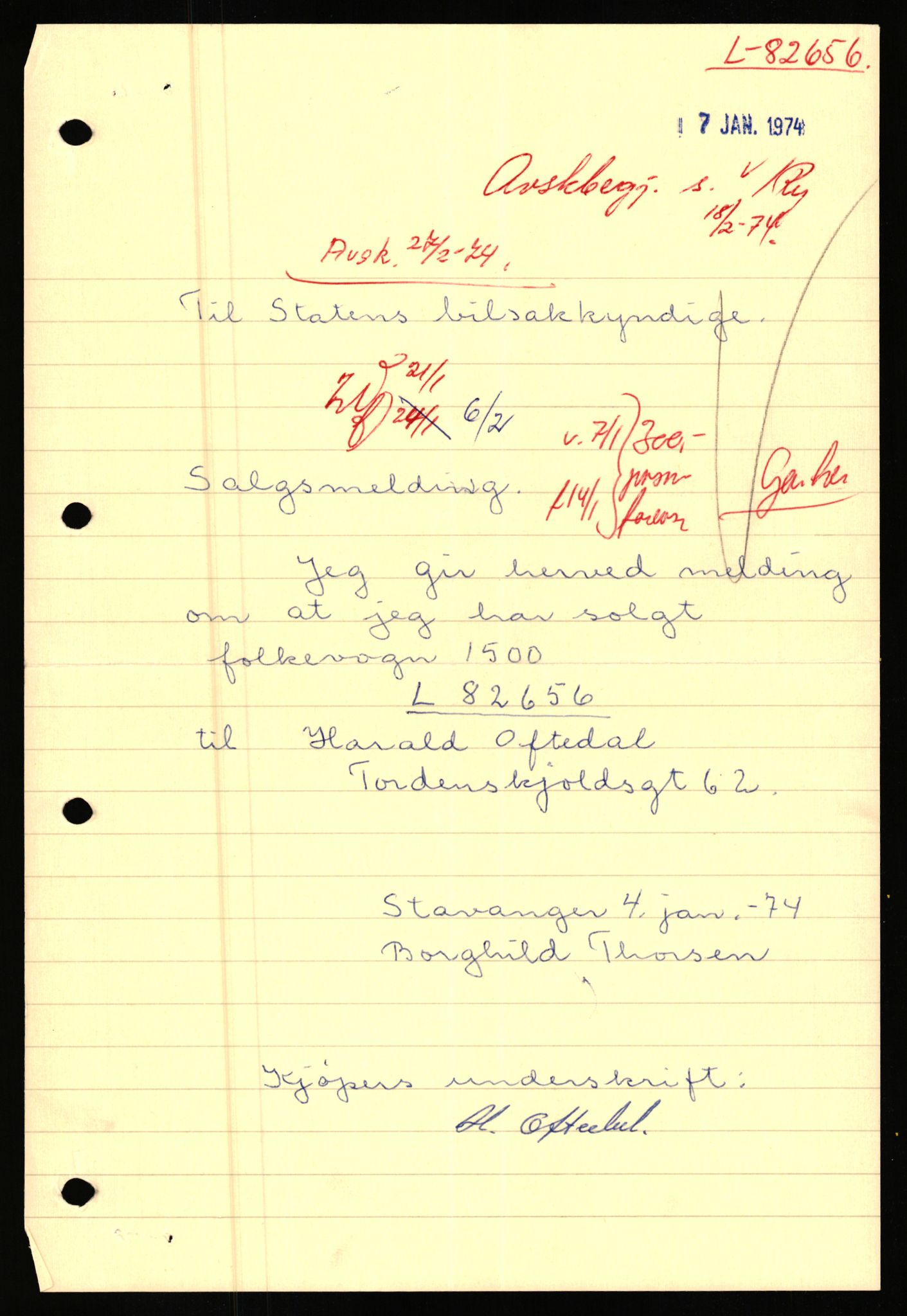 Stavanger trafikkstasjon, AV/SAST-A-101942/0/F/L0072: L-82200 - L-84099, 1930-1971, p. 577