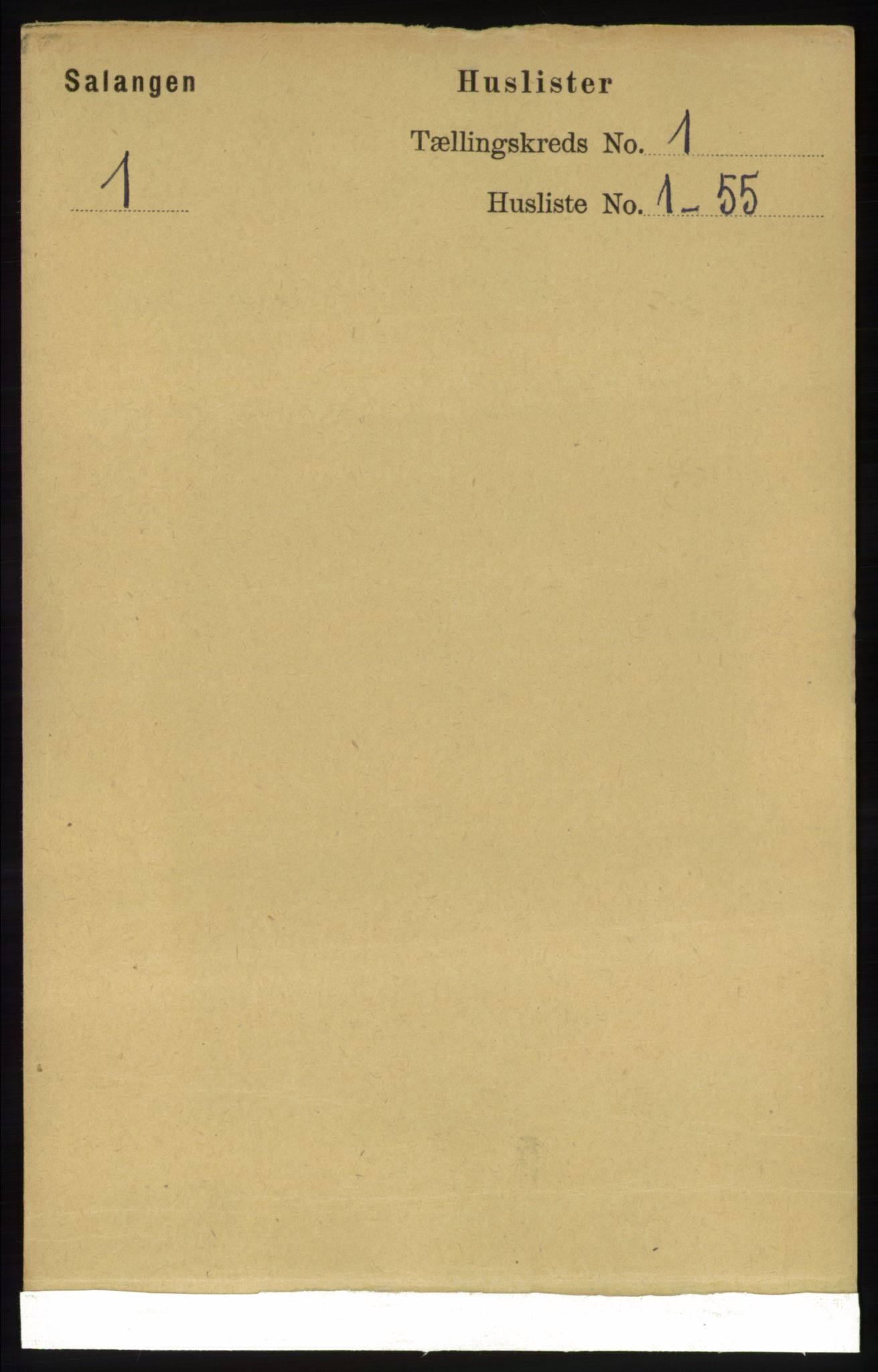 RA, 1891 census for 1921 Salangen, 1891, p. 13