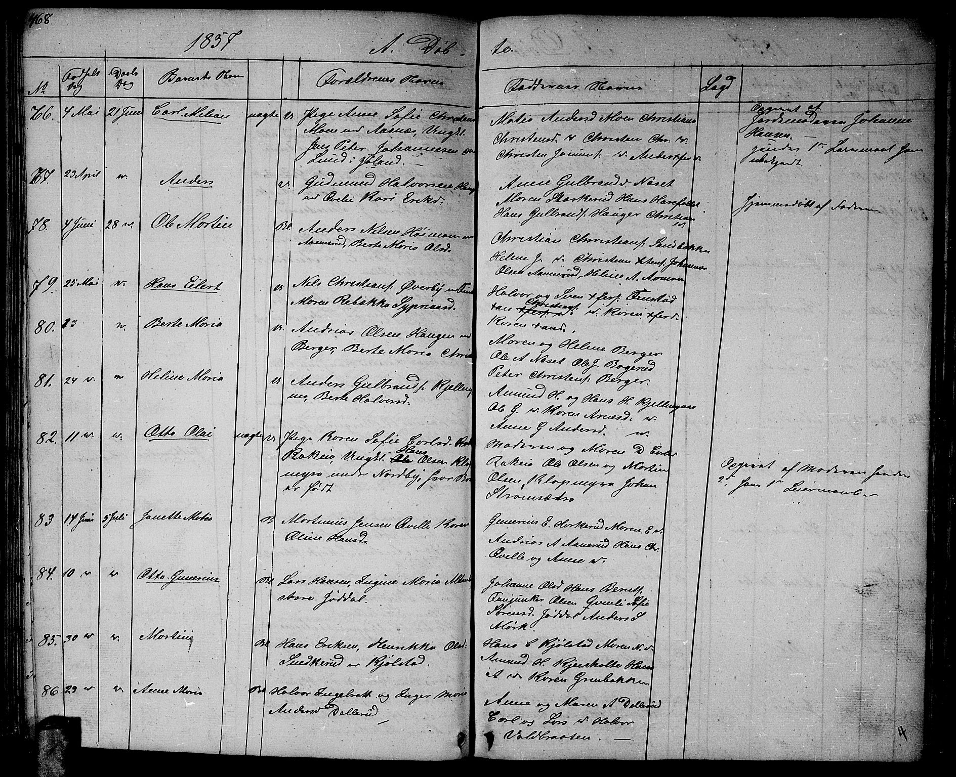 Aurskog prestekontor Kirkebøker, AV/SAO-A-10304a/G/Ga/L0002: Parish register (copy) no. I 2, 1829-1857, p. 468