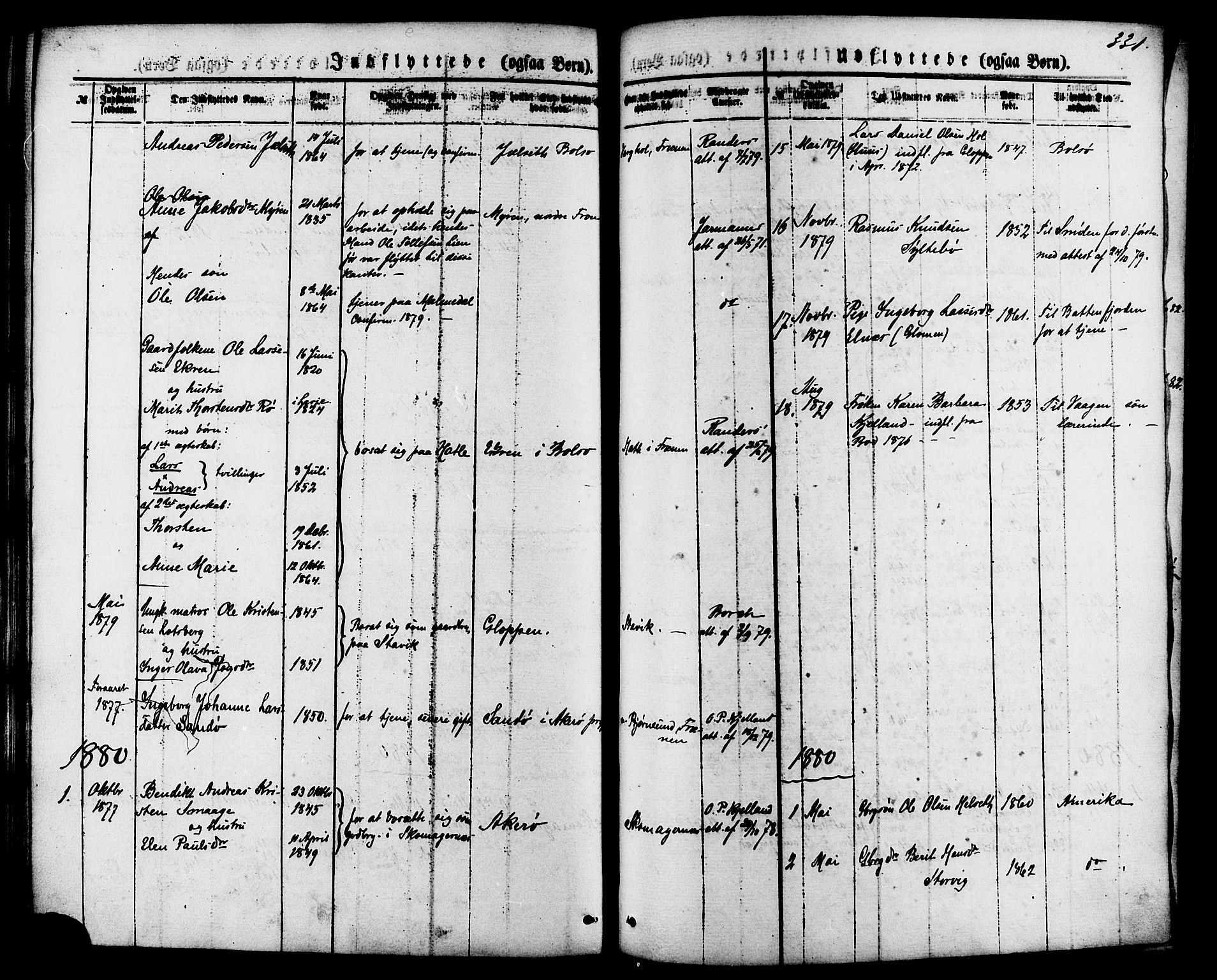 Ministerialprotokoller, klokkerbøker og fødselsregistre - Møre og Romsdal, AV/SAT-A-1454/565/L0749: Parish register (official) no. 565A03, 1871-1886, p. 331