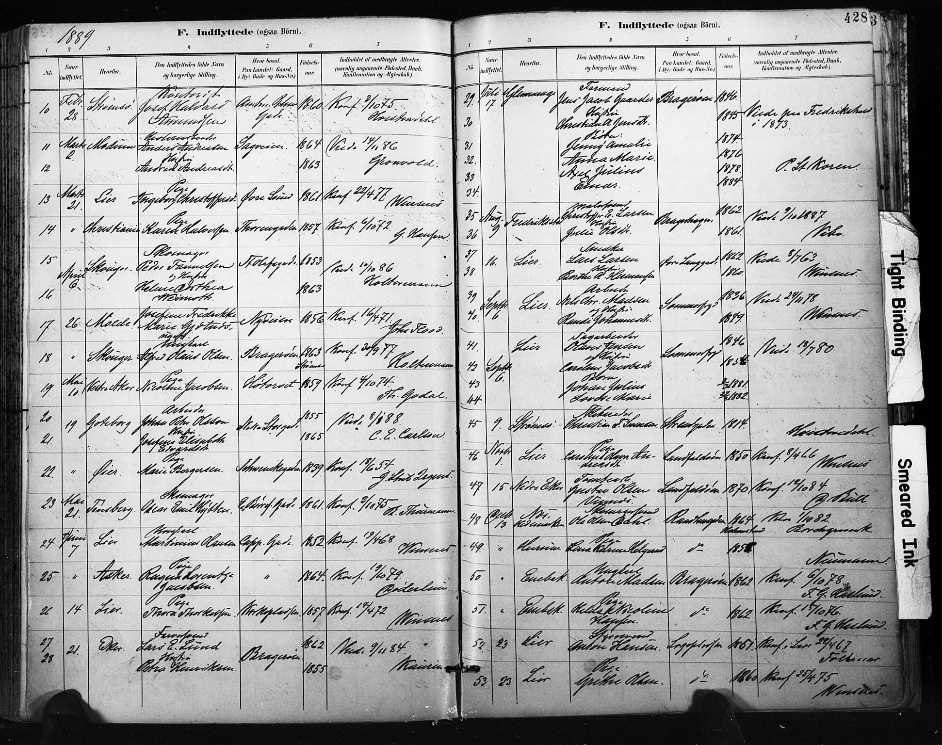 Bragernes kirkebøker, AV/SAKO-A-6/F/Fb/L0007: Parish register (official) no. II 7, 1885-1893, p. 428