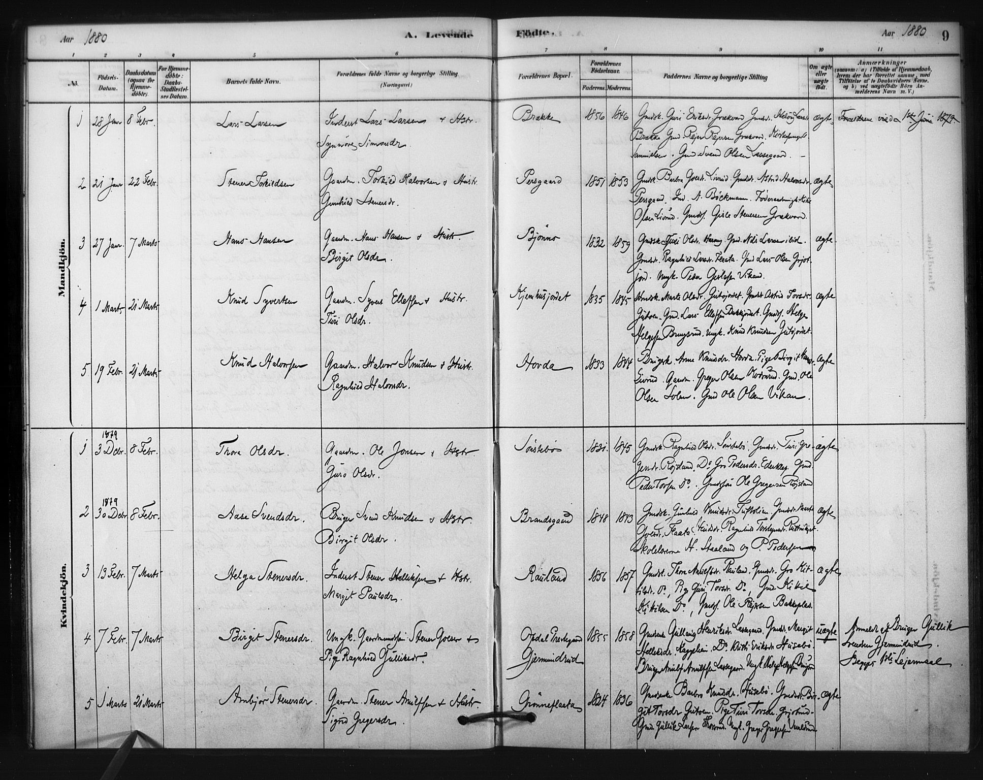 Nore kirkebøker, SAKO/A-238/F/Fc/L0003: Parish register (official) no. III 3, 1878-1884, p. 9