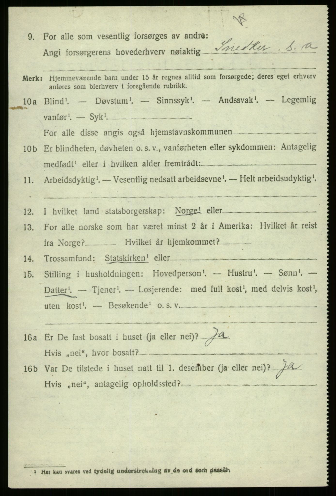 SAB, 1920 census for Eid, 1920, p. 3467